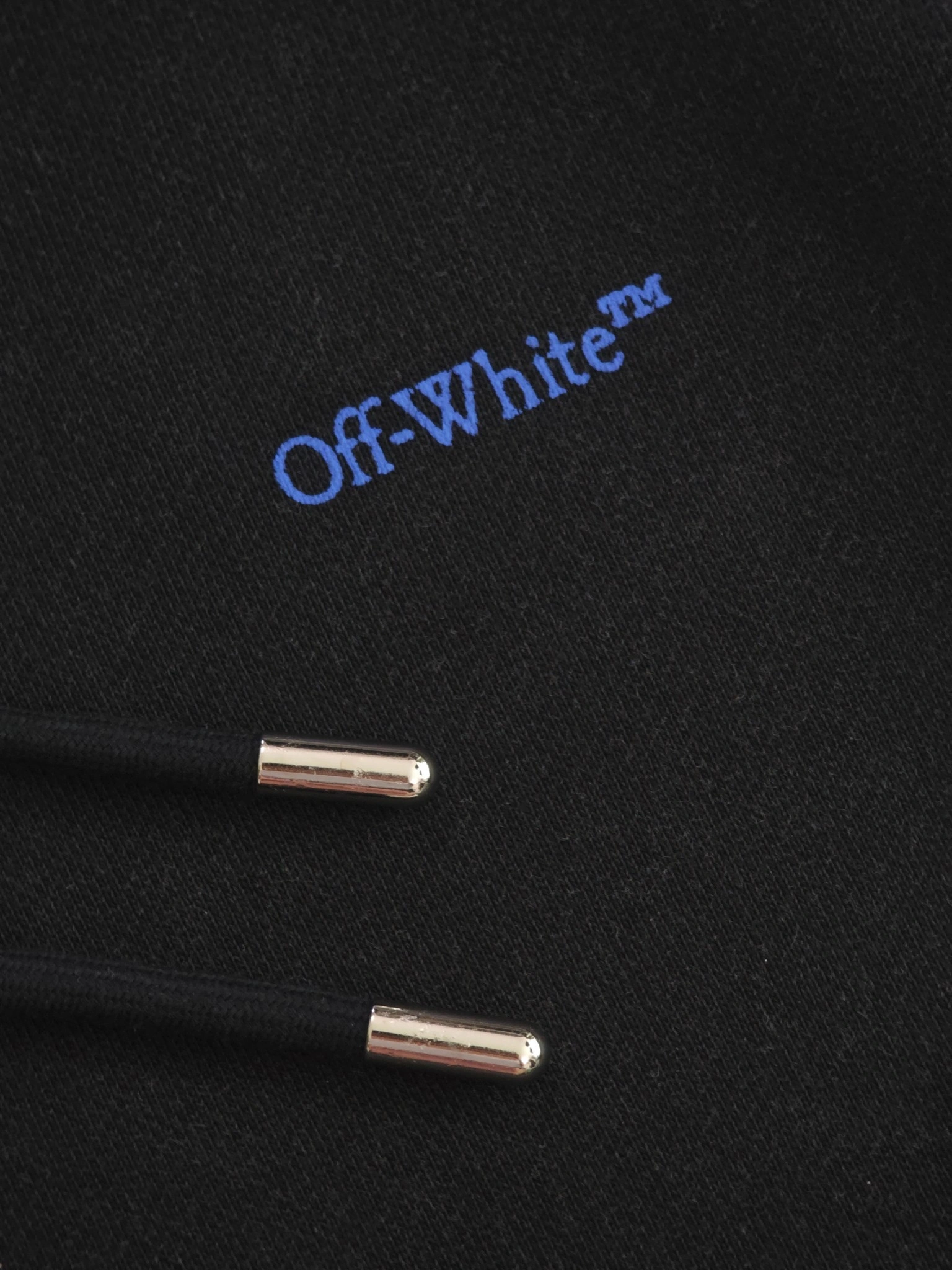 Gemini- Off Whit5 2025AW big cutting hoodie Cotton embroidery oversized item:E-FL29K2101F
