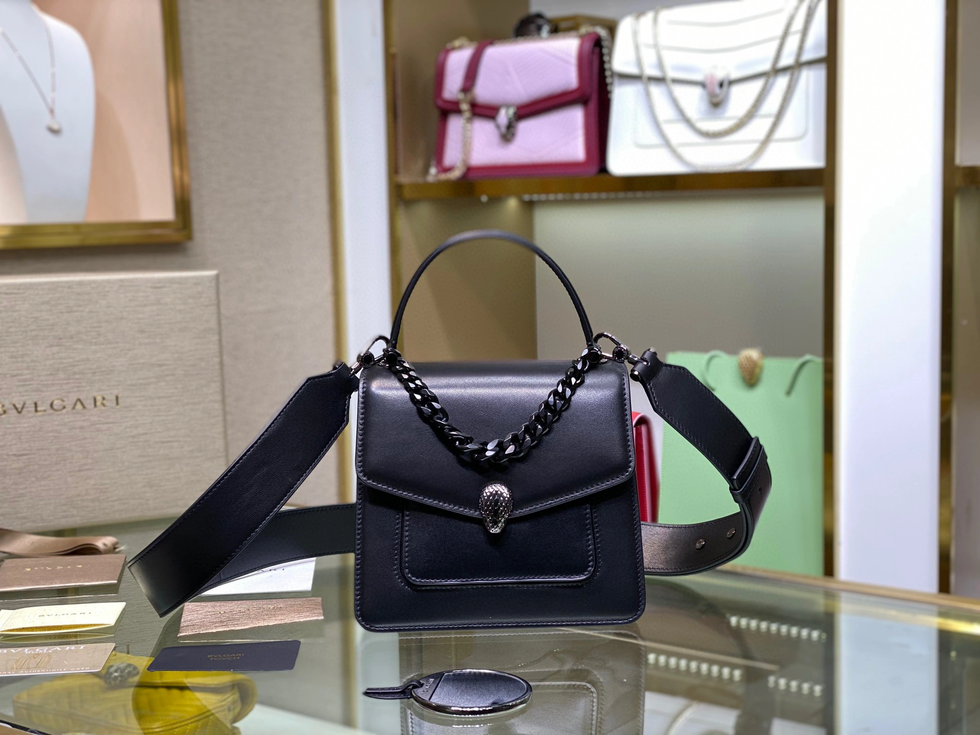 Serpenti Forever’290874 Maxi Chain Lamb skin 2Colour item:B-B563B0603-2