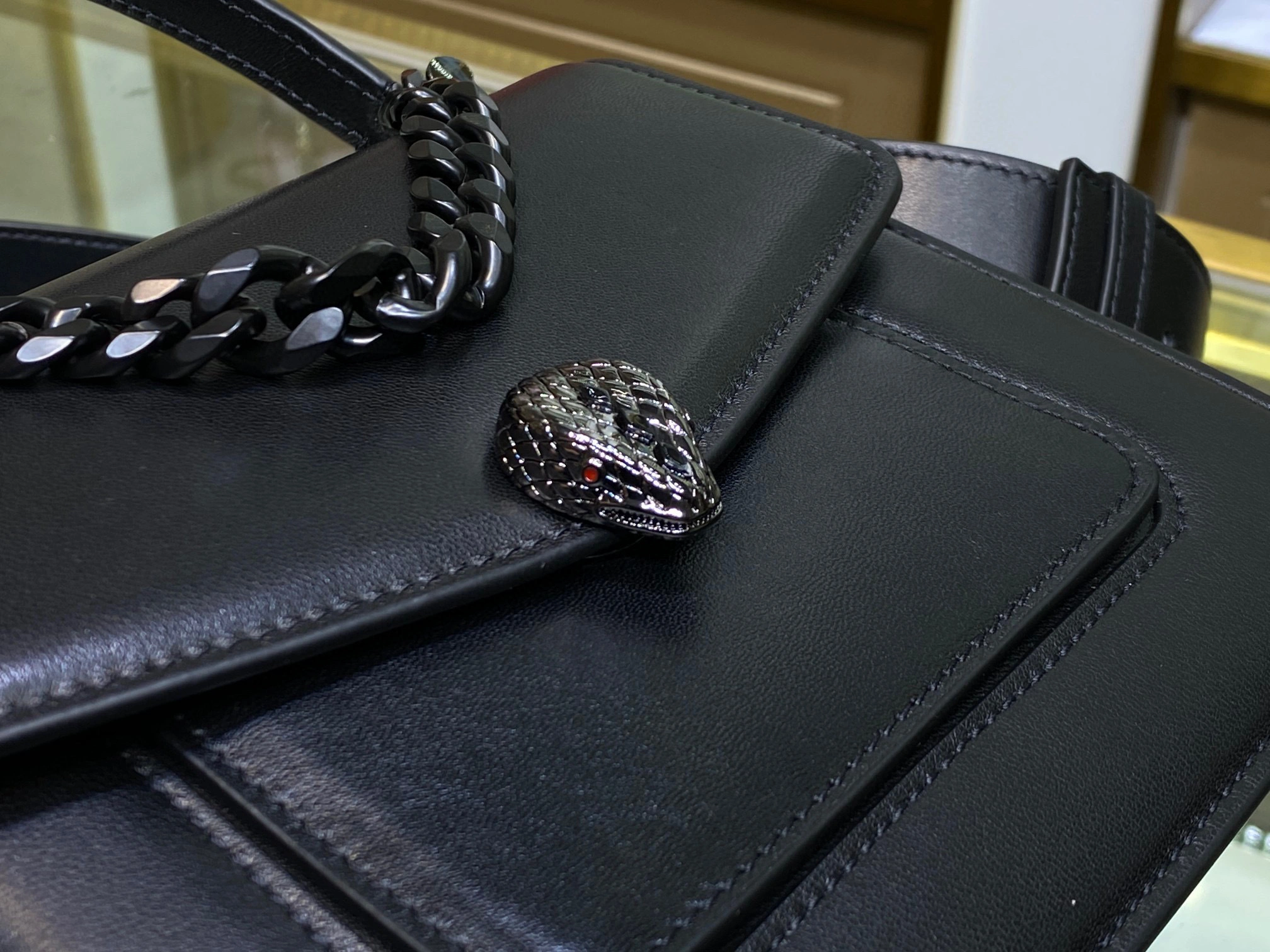 Serpenti Forever’290874 Maxi Chain Lamb skin 2Colour item:B-B563B0603-2