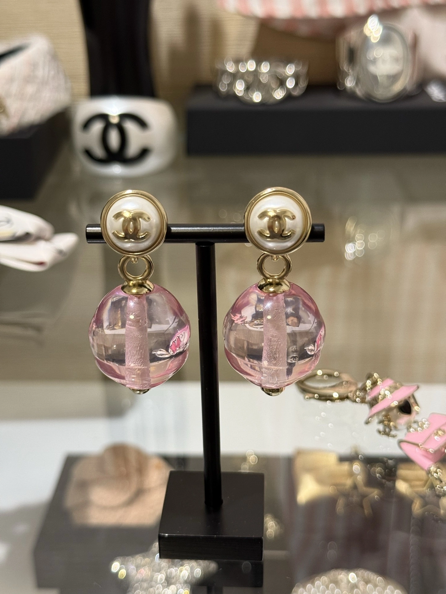 Sparkle Jewelry-- 3h1958 25k earrings 2colour item:E-S392L1383-2H