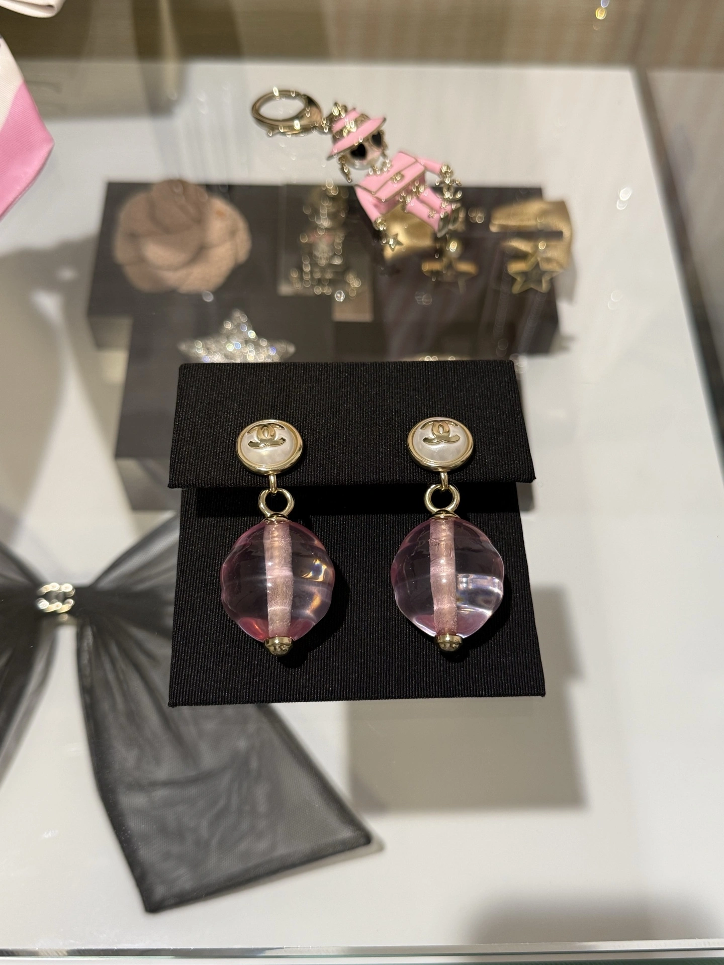 Sparkle Jewelry-- 3h1958 25k earrings 2colour item:E-S392L1383-2H