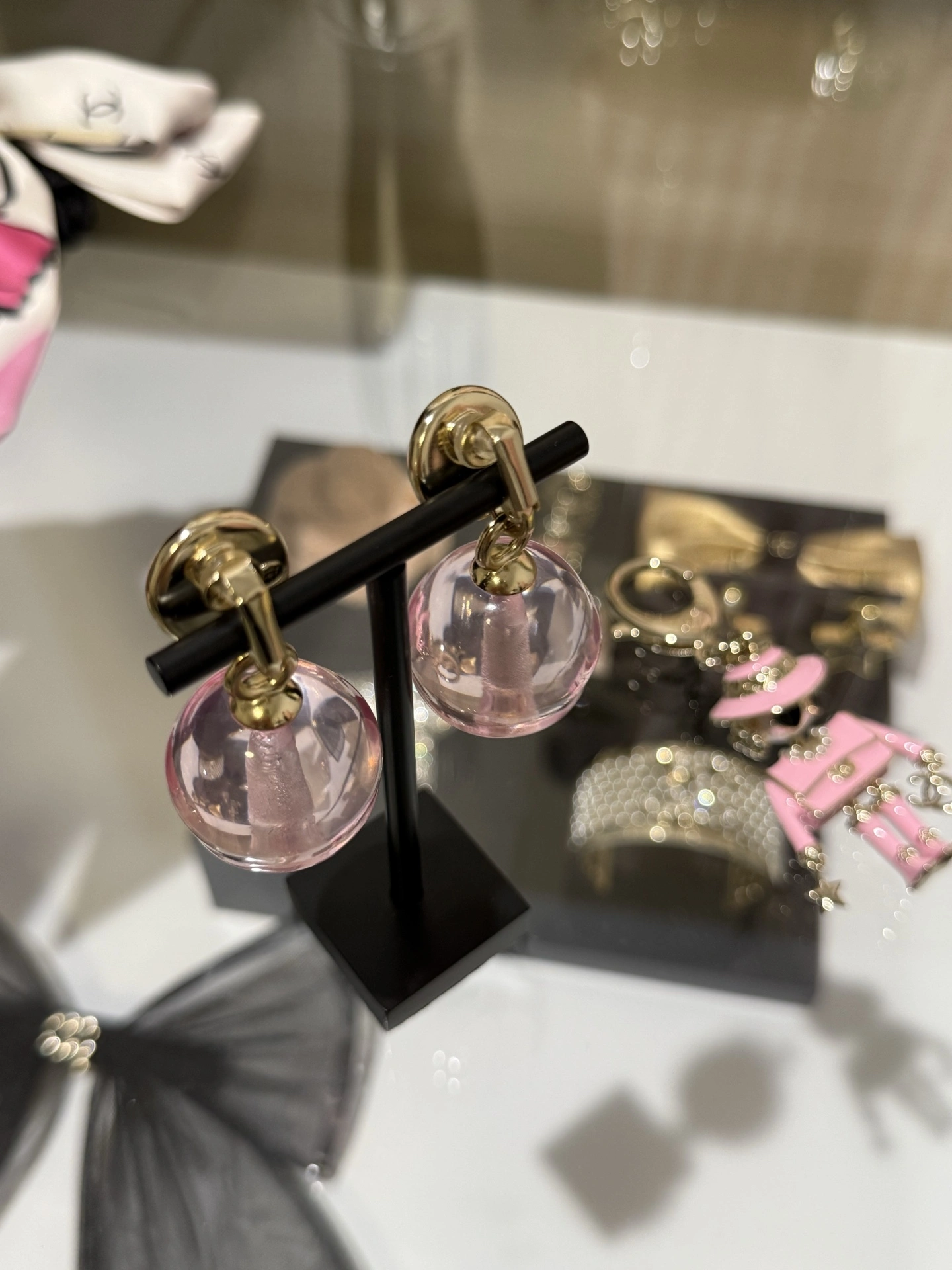 Sparkle Jewelry-- 3h1958 25k earrings 2colour item:E-S392L1383-2H