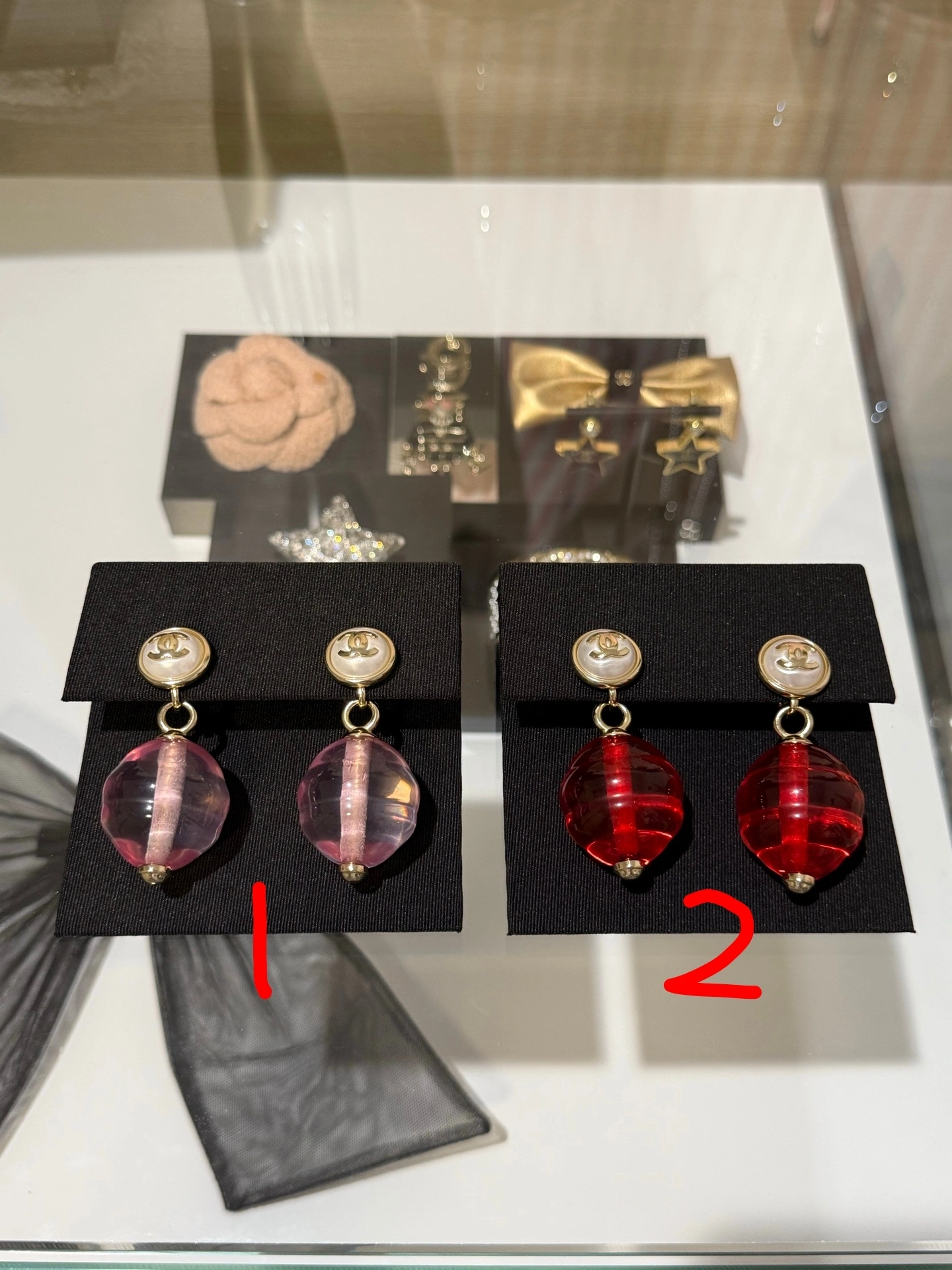 Sparkle Jewelry-- 3h1958 25k earrings 2colour item:E-S392L1383-2H
