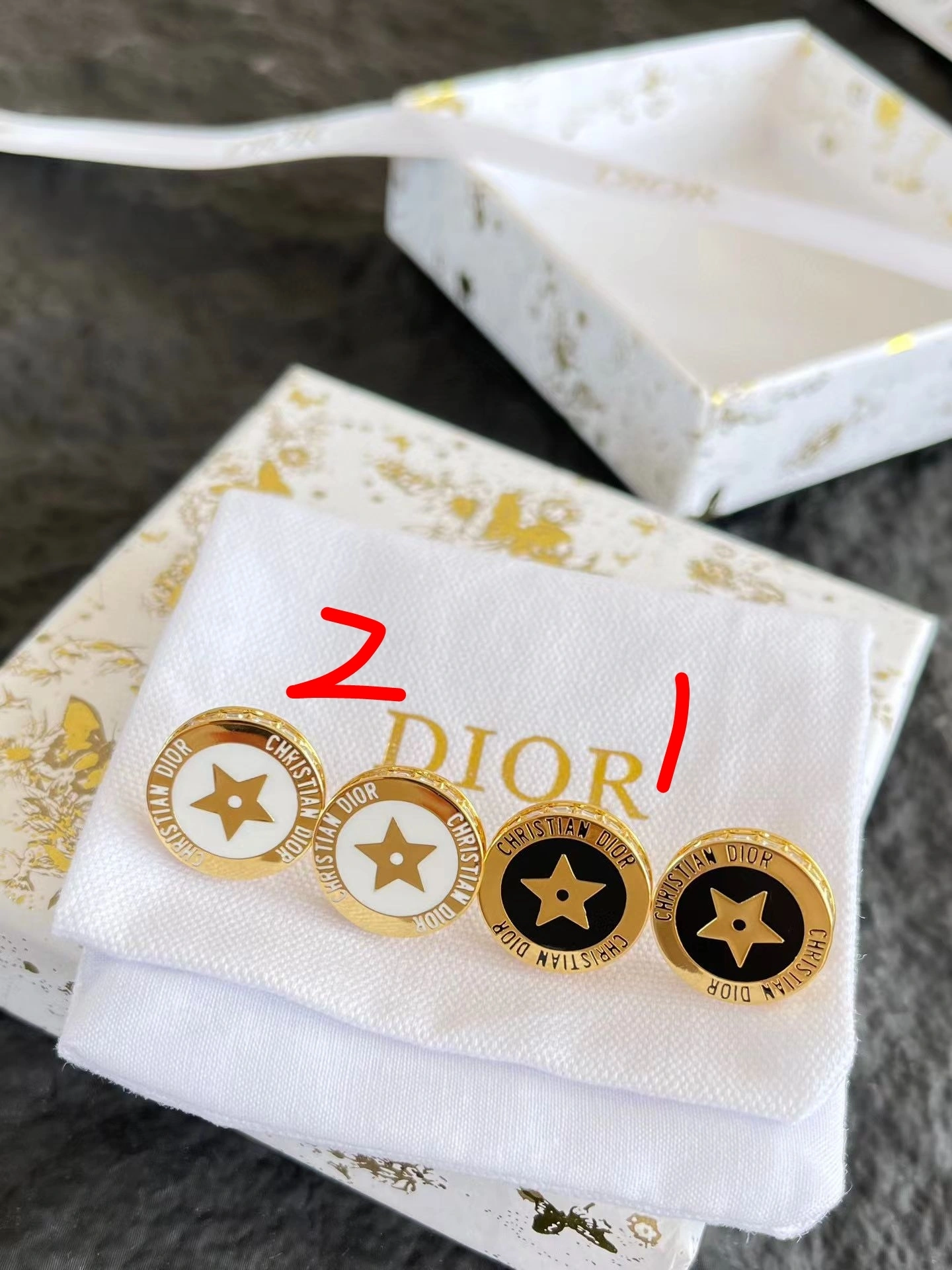 Sparkle Jewelry-- 4ior Night Code earrings 2colour item:E-S392L1372-2H