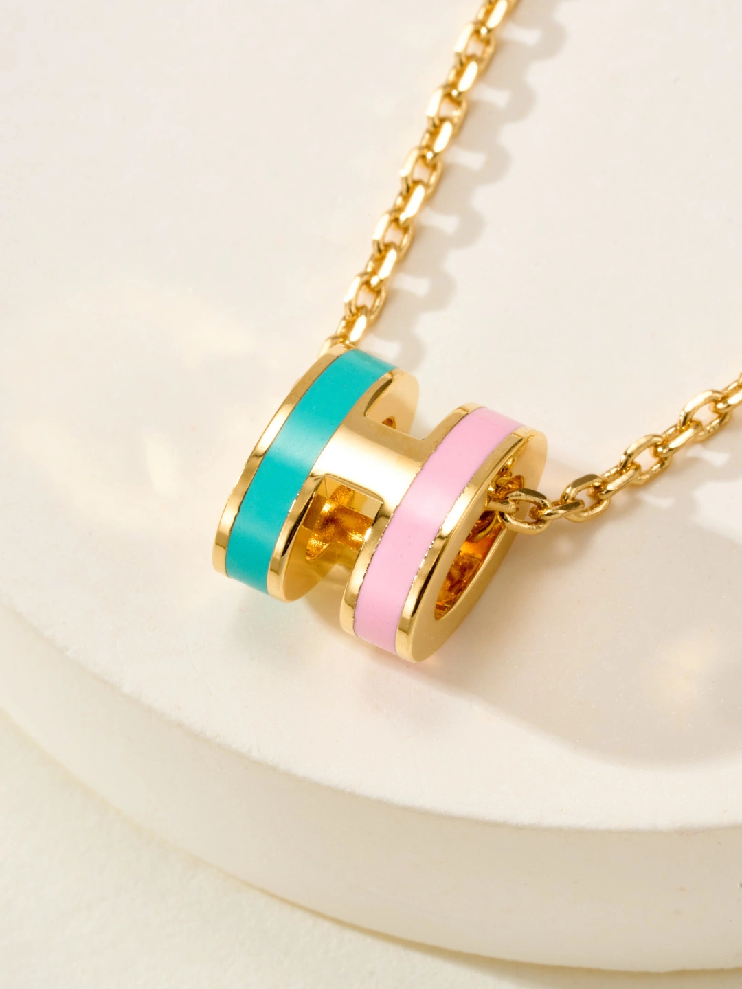 Sparkle Jewelry-- H5r75s Mini Pop H Rocabar necklace 4Colour item:F-S092A0801-4H