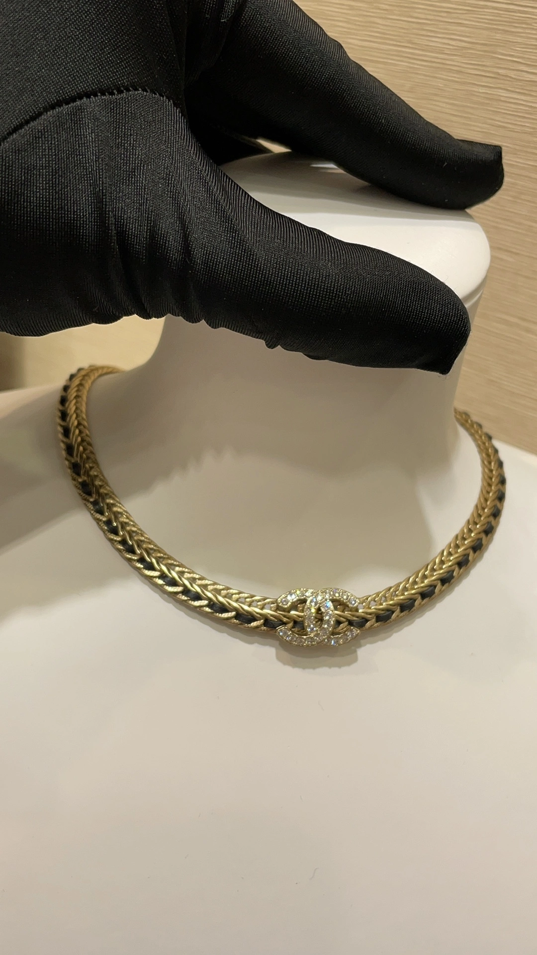 Sparkle jewelry -- 3h1958 choker sheepskin item:D-S392H2899T