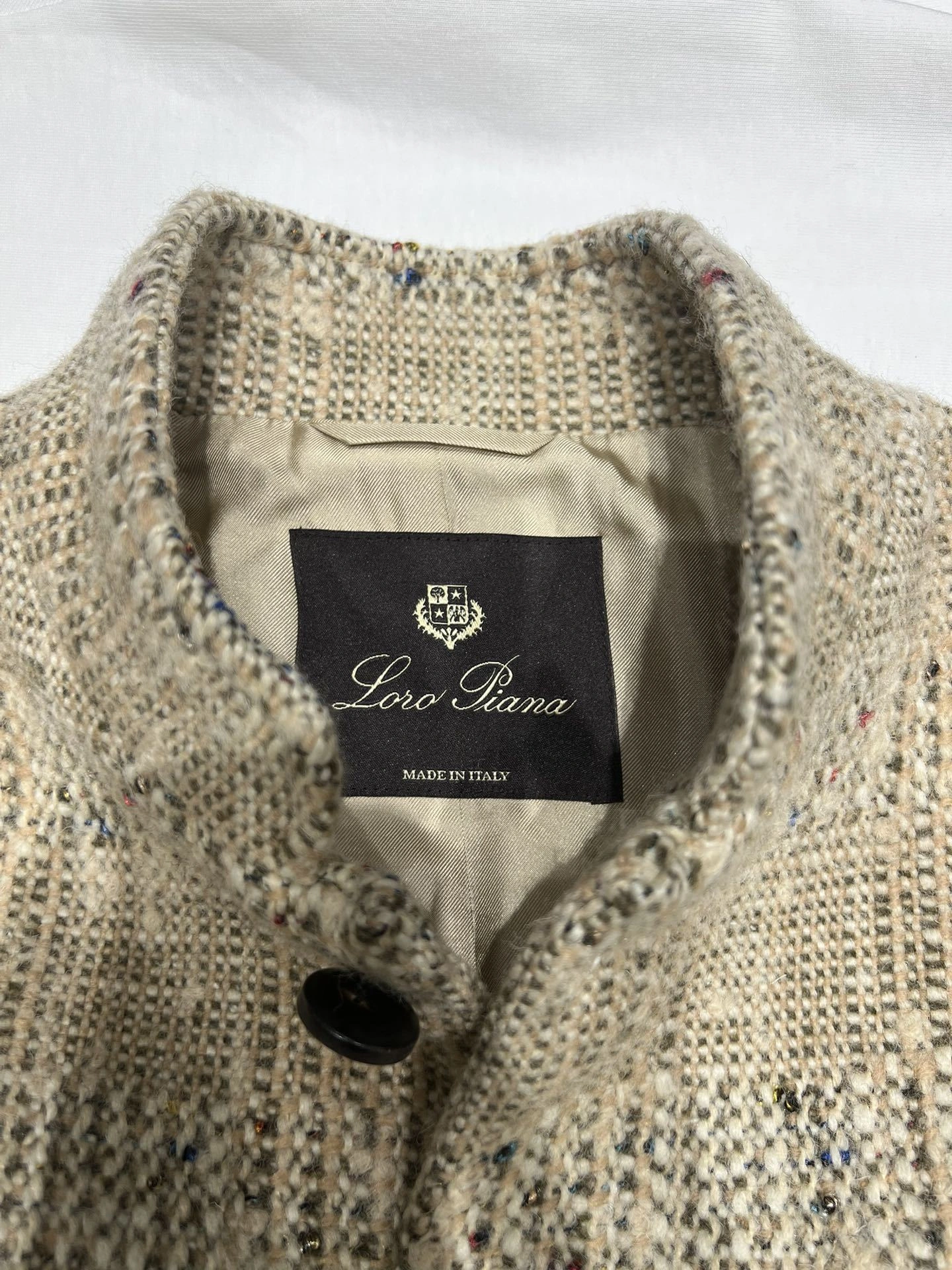 Victoria-- 8oro Pi191 Spagna Jacket in Speckled Bouclé Wool Tweed Speckled Straight-Leg Pants suit Wool item:E-F140L1933H