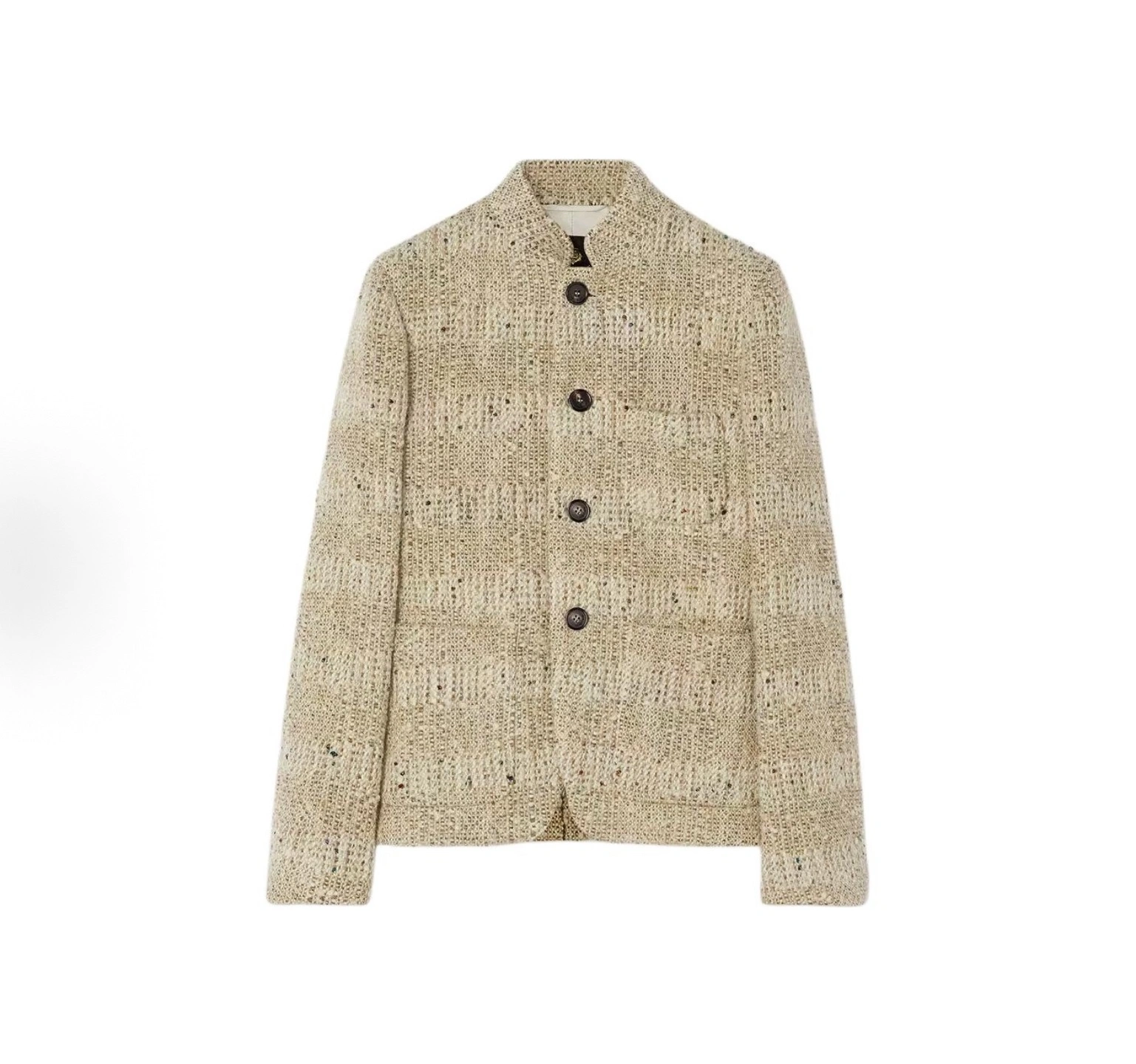 Victoria-- 8oro Pi191 Spagna Jacket in Speckled Bouclé Wool Tweed Speckled Straight-Leg Pants suit Wool item:E-F140L1933H
