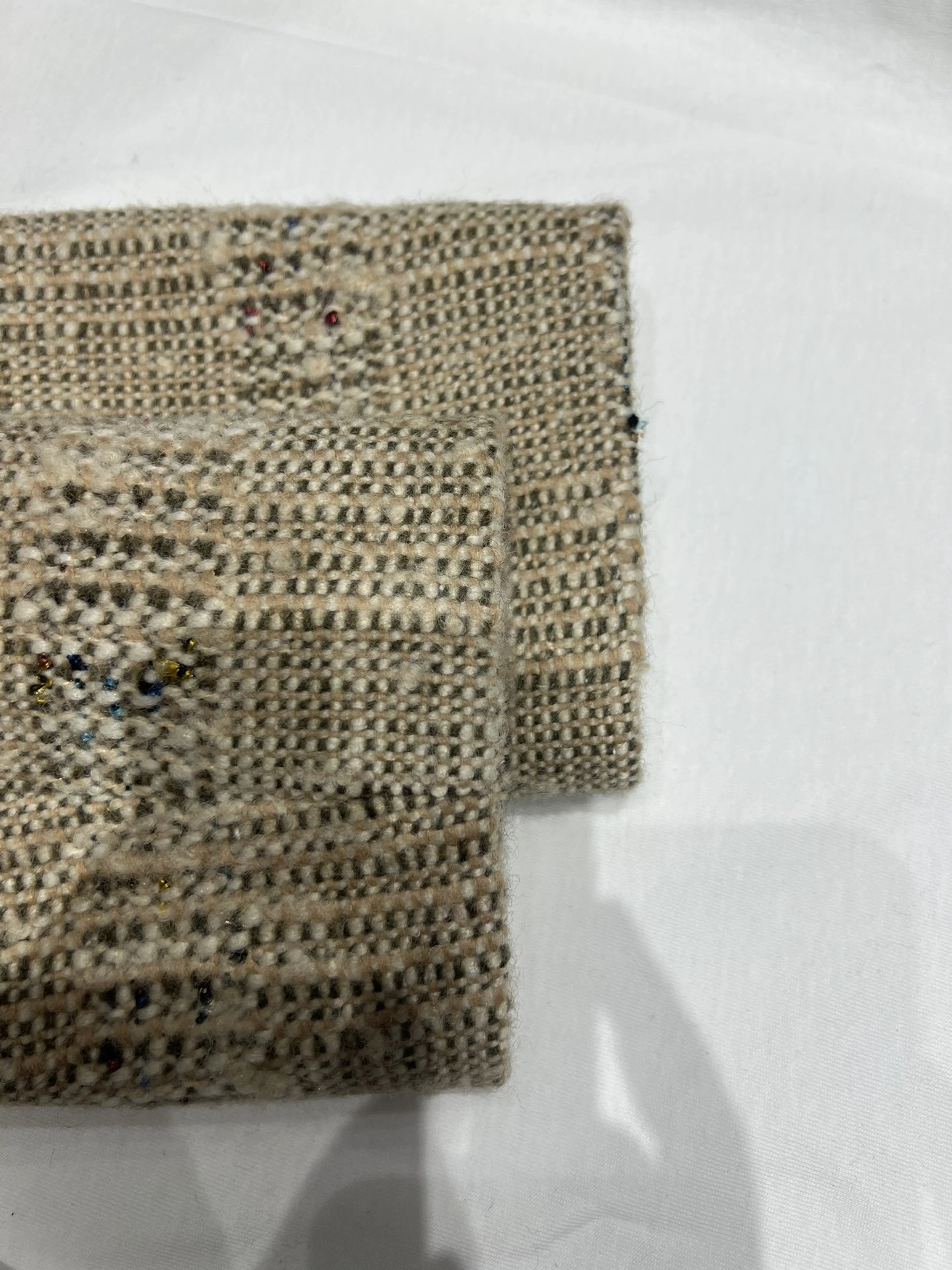 Victoria-- 8oro Pi191 Spagna Jacket in Speckled Bouclé Wool Tweed Speckled Straight-Leg Pants suit Wool item:E-F140L1933H