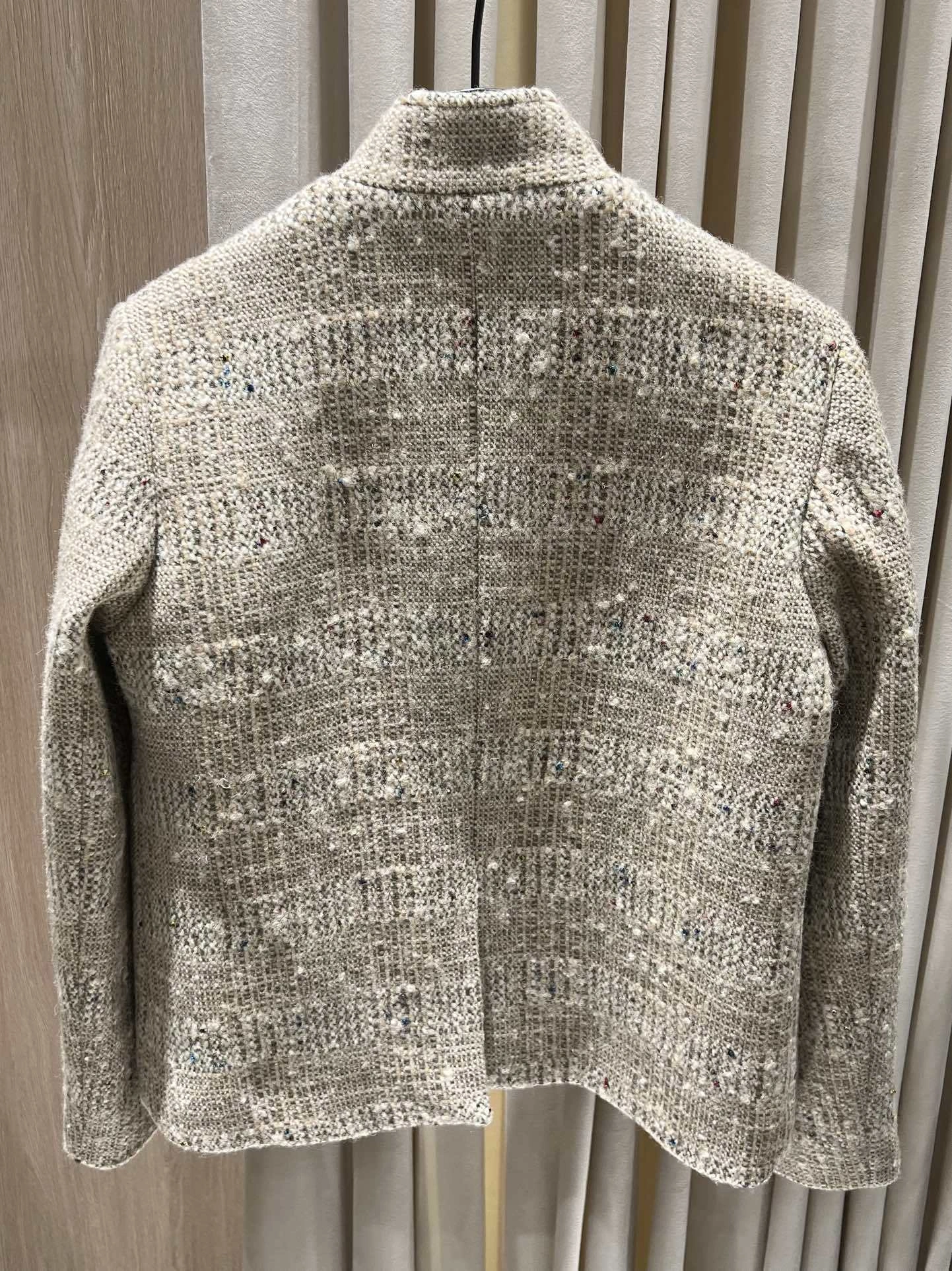 Victoria-- 8oro Pi191 Spagna Jacket in Speckled Bouclé Wool Tweed Speckled Straight-Leg Pants suit Wool item:E-F140L1933H