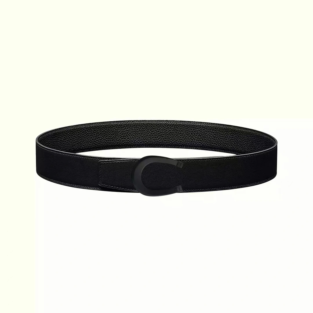 Barbara-- TETE DE CHEVAL BELT BUCKLE & REVERSIBLE LEATHER STRAP 38MM epsom item:C-S333B25138