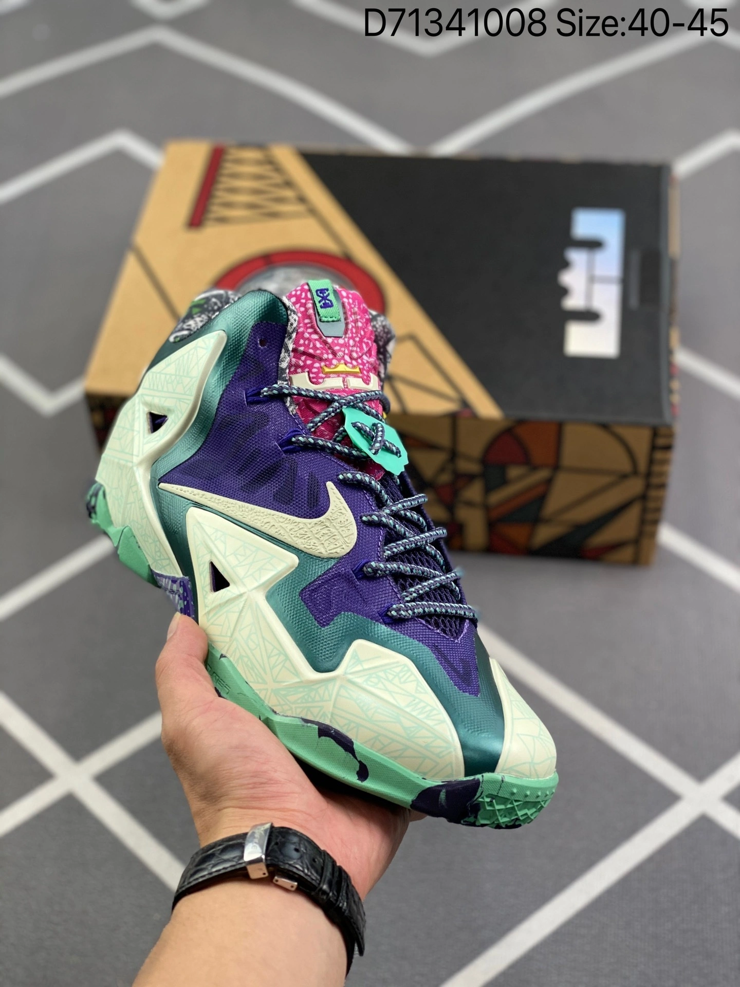 Uncle Sam-- Lebron 11 Gumbo 2014 647780-735 item:C-X000D0414
