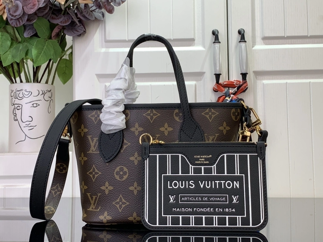 MOMO-- 8V M12099 high quality version Neverfull Bandoulière Inside Out BB item:E-B063C0203