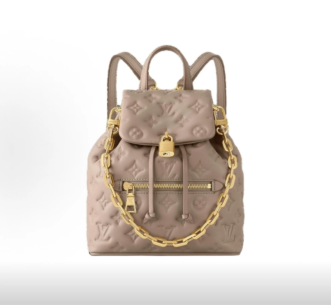 MOMO--8V M13358 high quality version Coussin Backpack sheepskin cowhide item:F-B000A2150