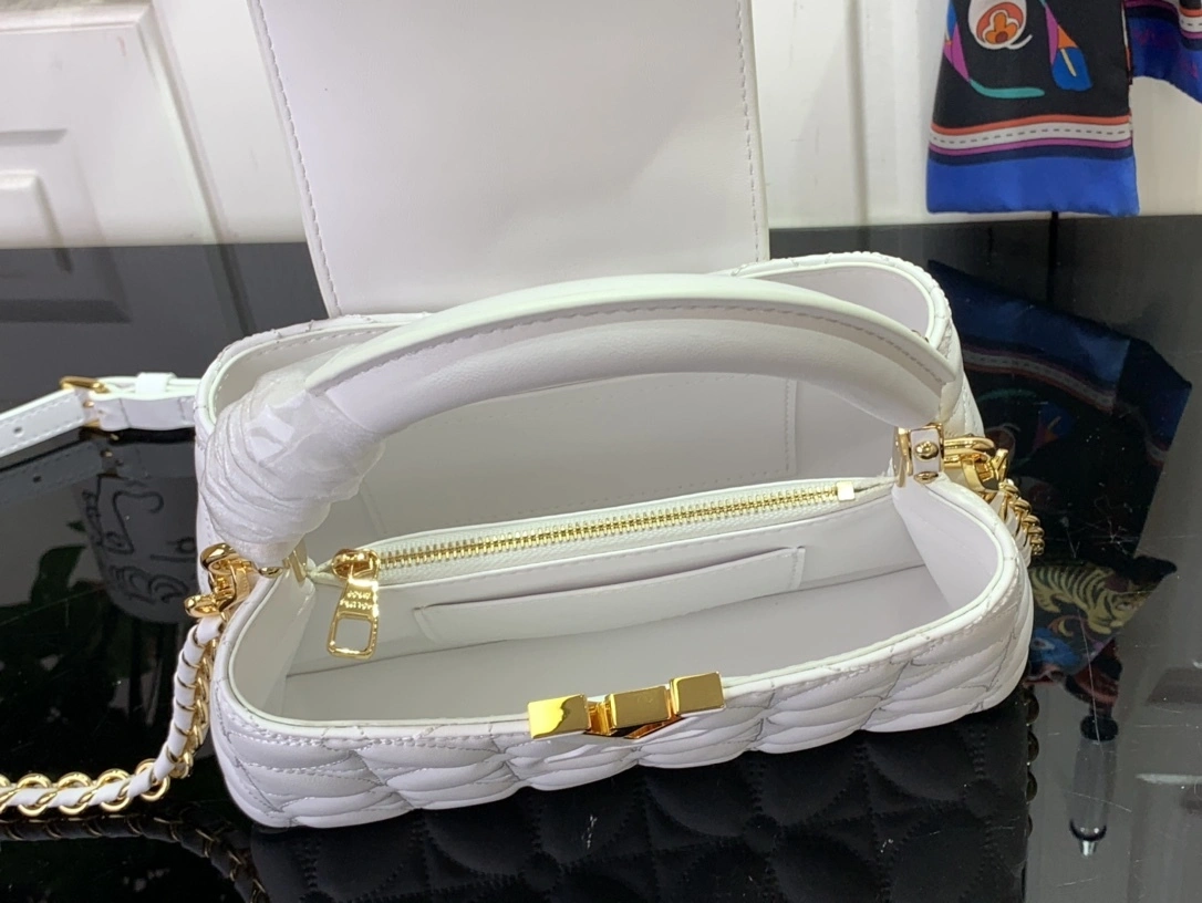 MOMO-- 8V M25283 high quality version Capucines East-West Mini sheepskin item:E-B063C0540