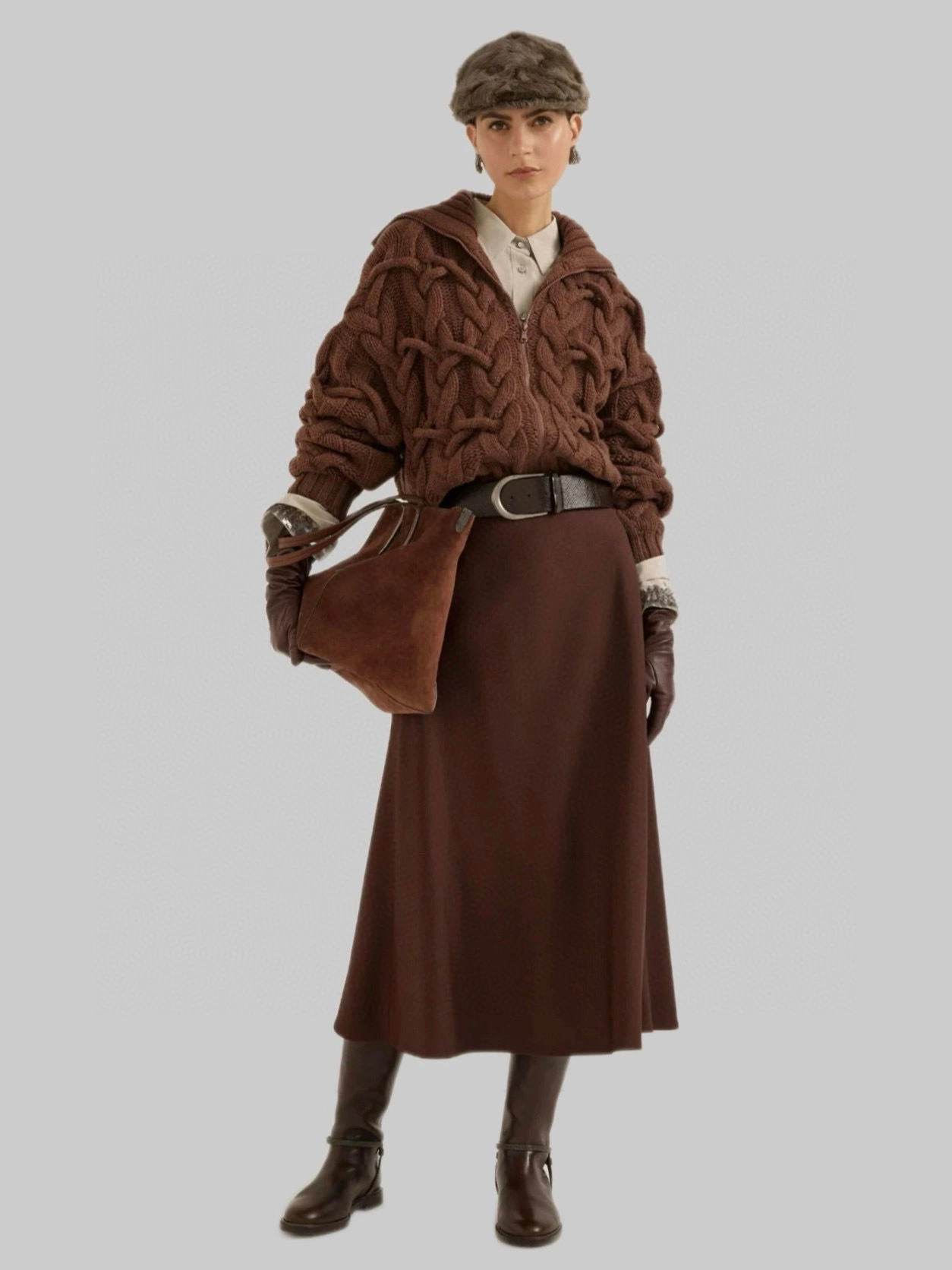 Victoria -- 2ru9588o cashmere 2colour item:E-F061I0722-2