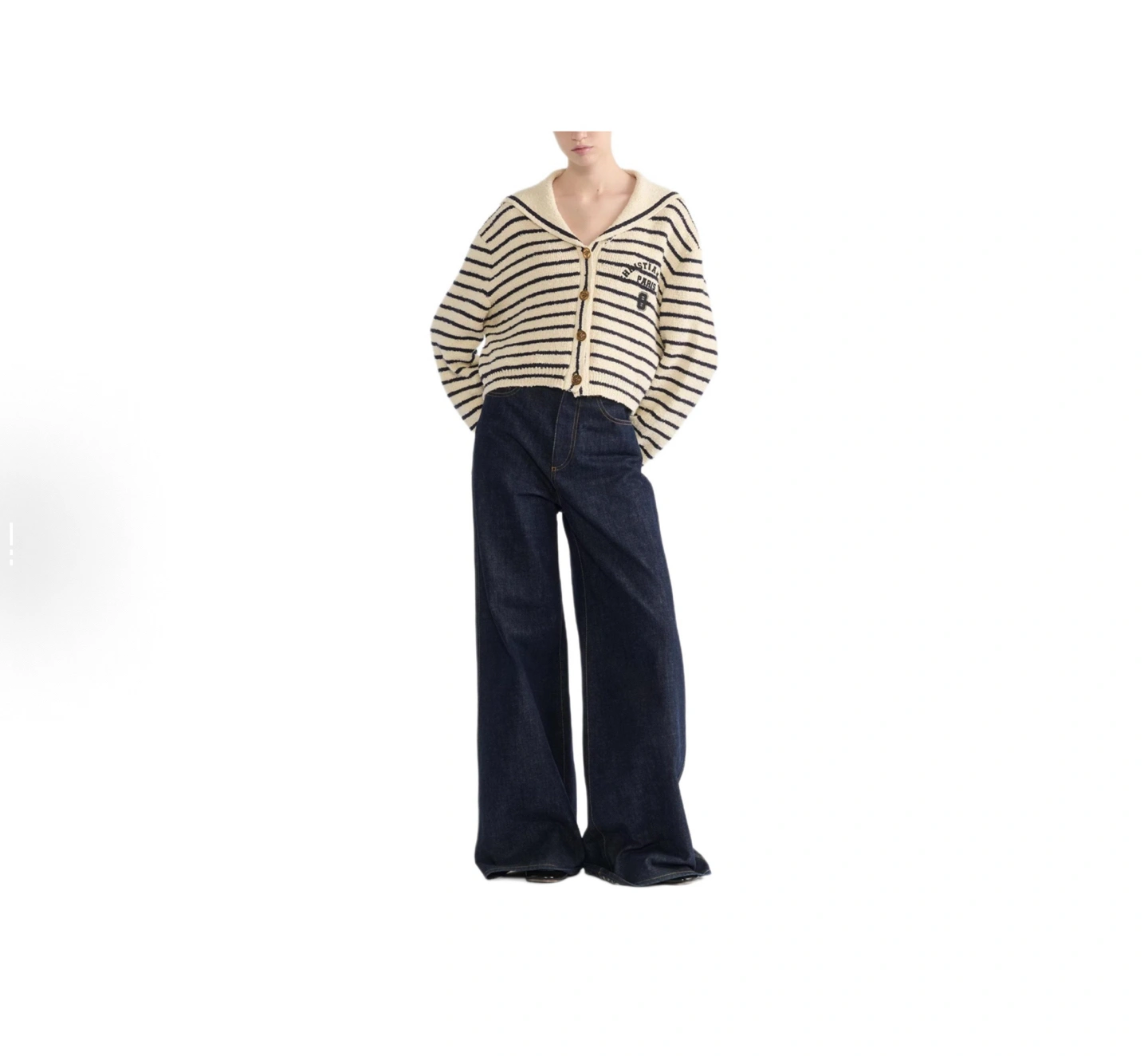 Victoria -- 4ior Sailor Collar Bouclé embroidery item:E-F140L1920H