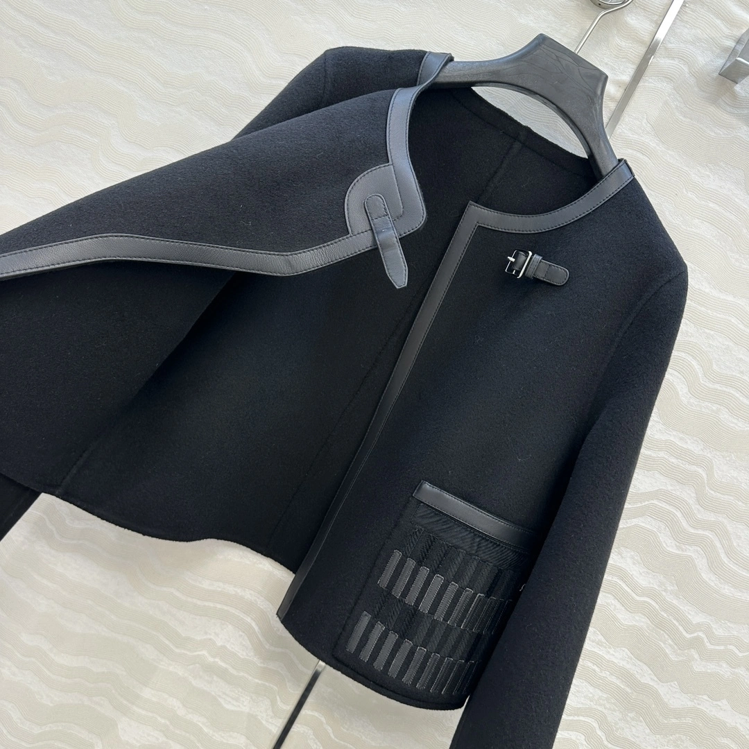 Victoria -- H5r75s 90 wool 10 cashmere embroidery sheepskin item:E-F061I0757