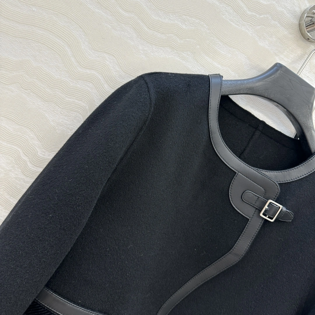 Victoria -- H5r75s 90 wool 10 cashmere embroidery sheepskin item:E-F061I0757