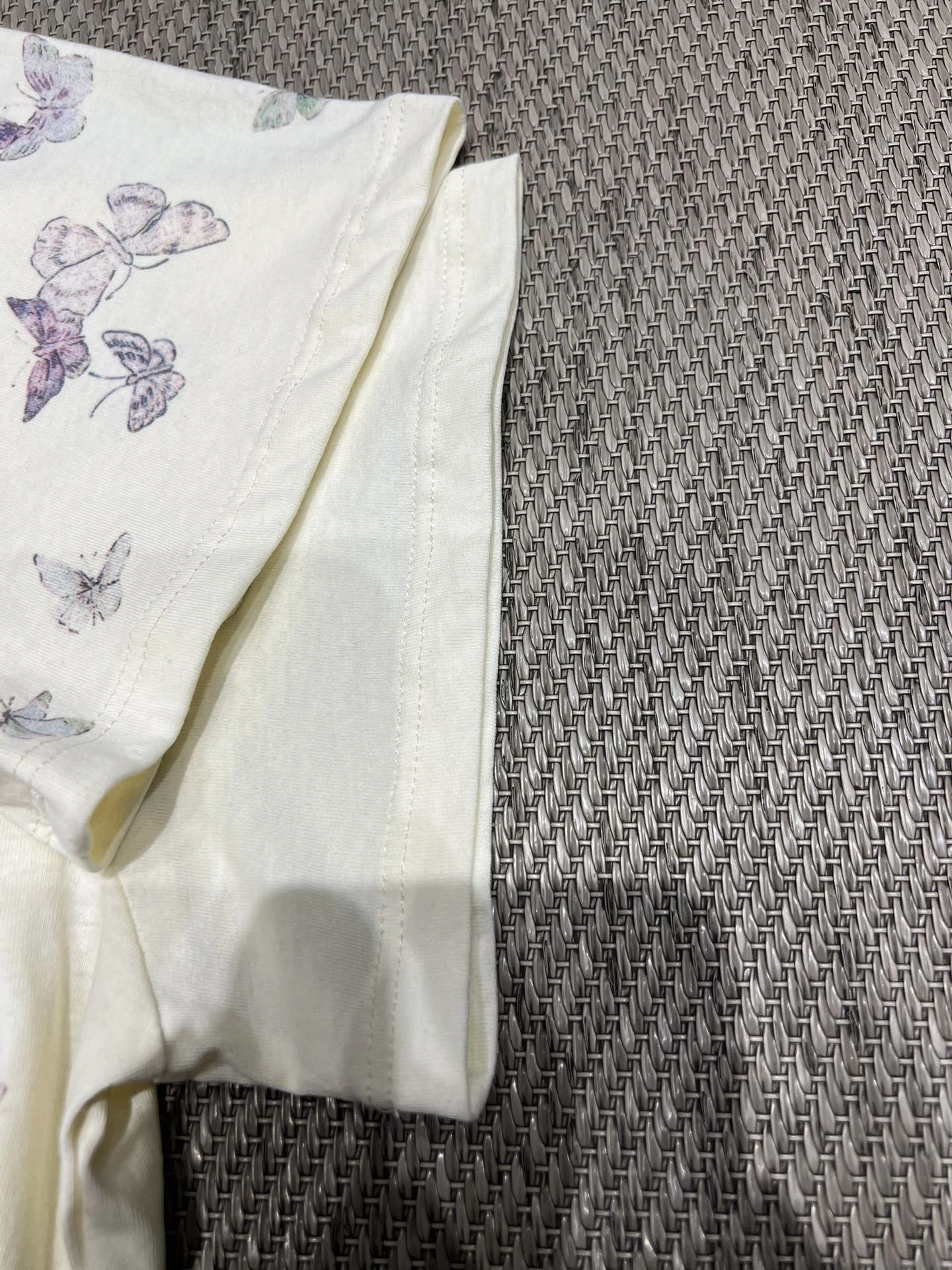 Victoria-- 4ior Butterfly Print Cotton T-Shirt Cotton item:E-F140L2742H