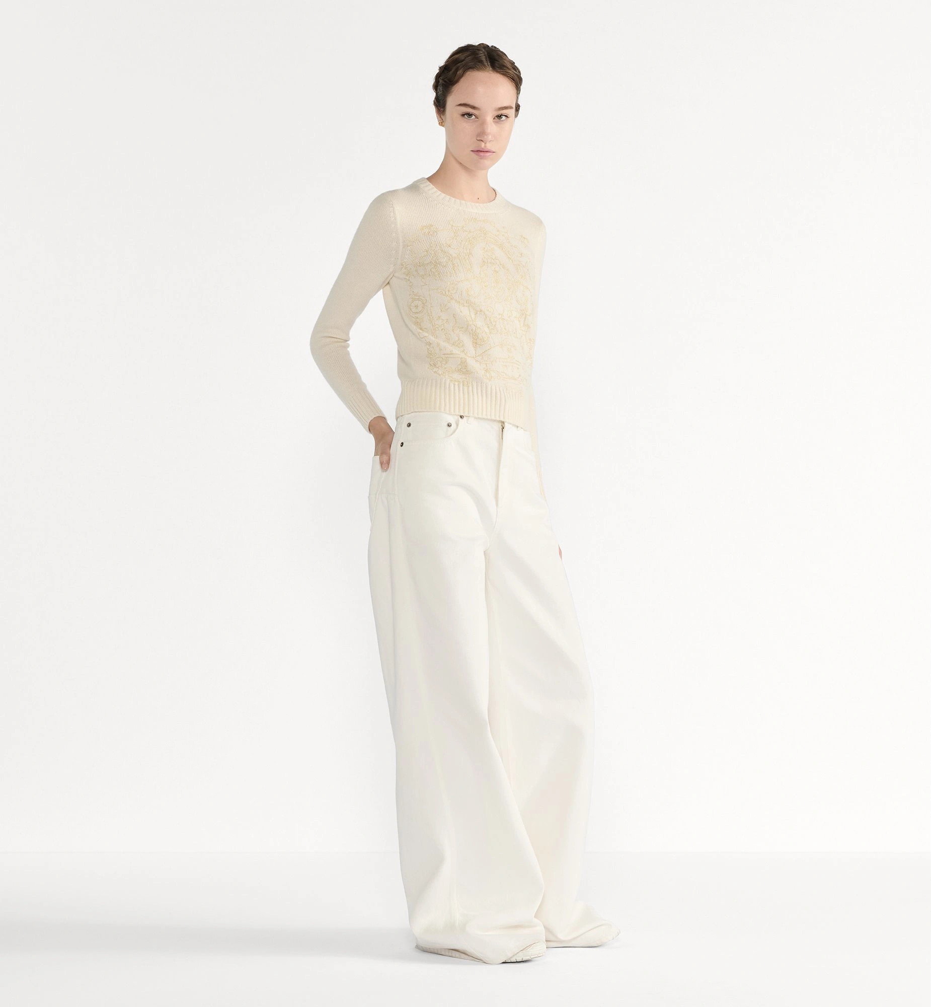 Victoria-- 4ior embroidery cashmere item:F-F061A2040
