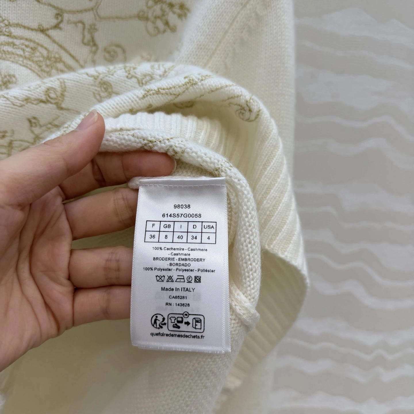 Victoria-- 4ior embroidery cashmere item:F-F061A2040