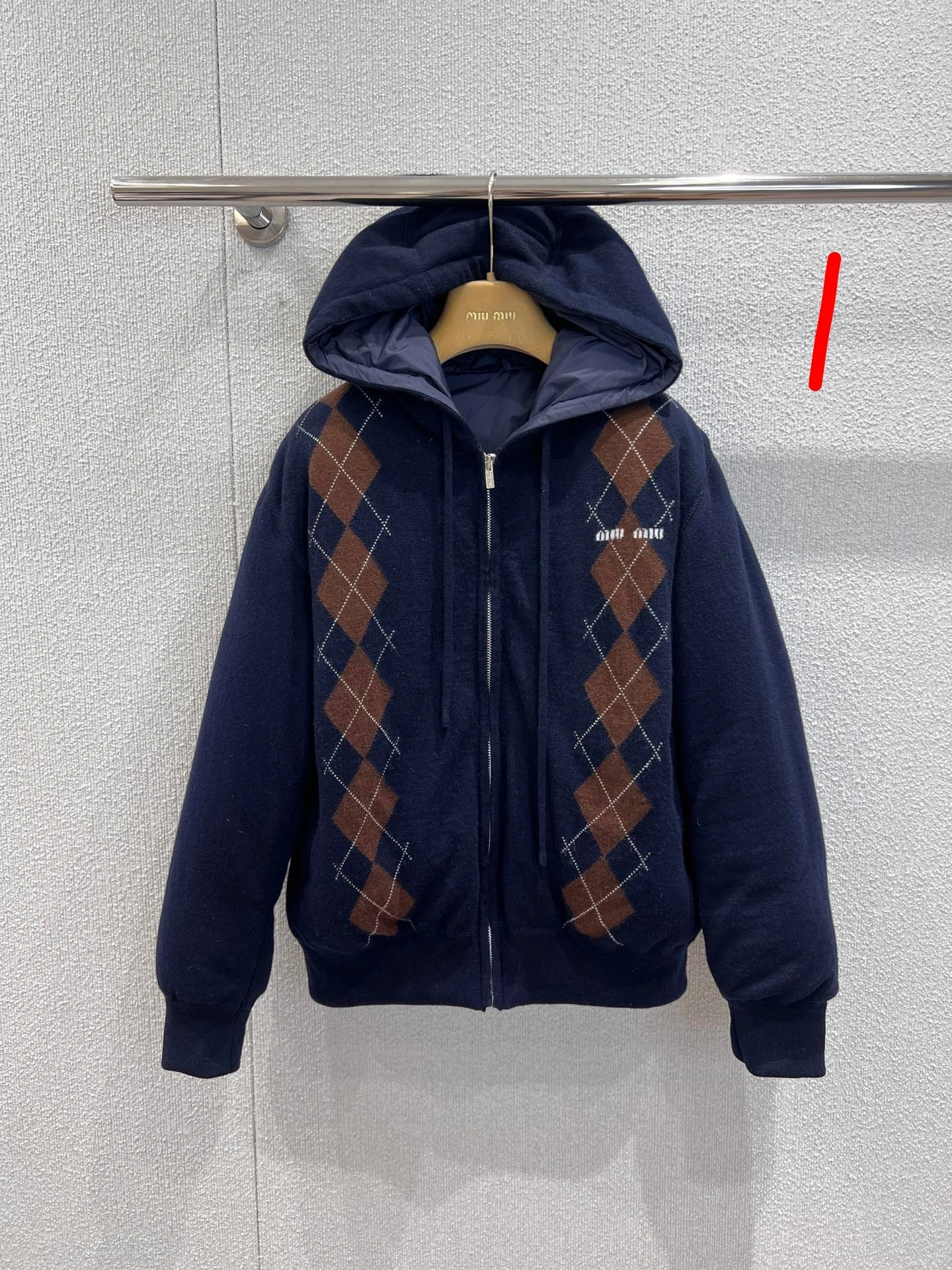 Victoria-- 7iu7iu 5FW cashmere Down jacket 2colour item:F-F061A2049-2