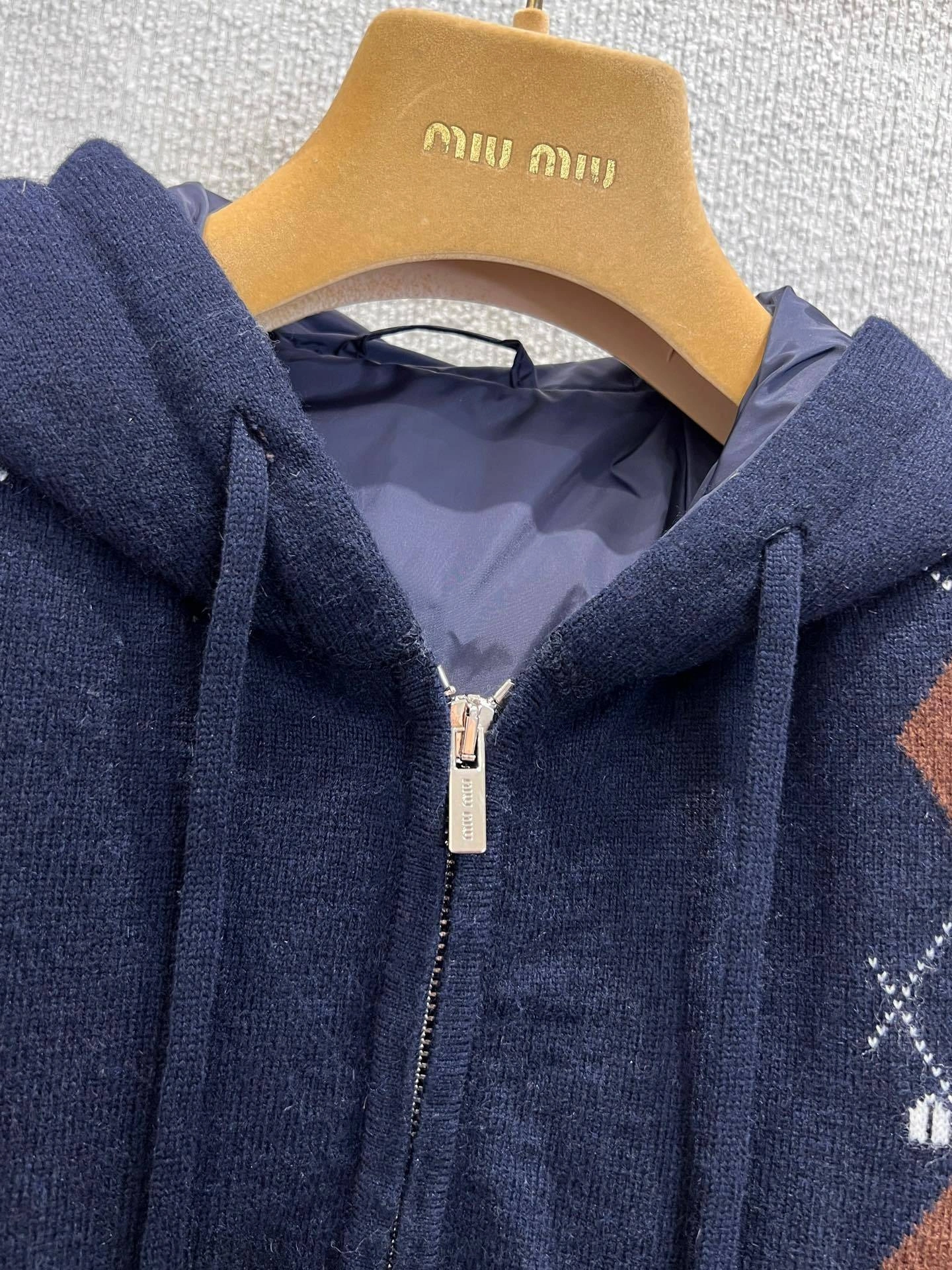 Victoria-- 7iu7iu 5FW cashmere Down jacket 2colour item:F-F061A2049-2
