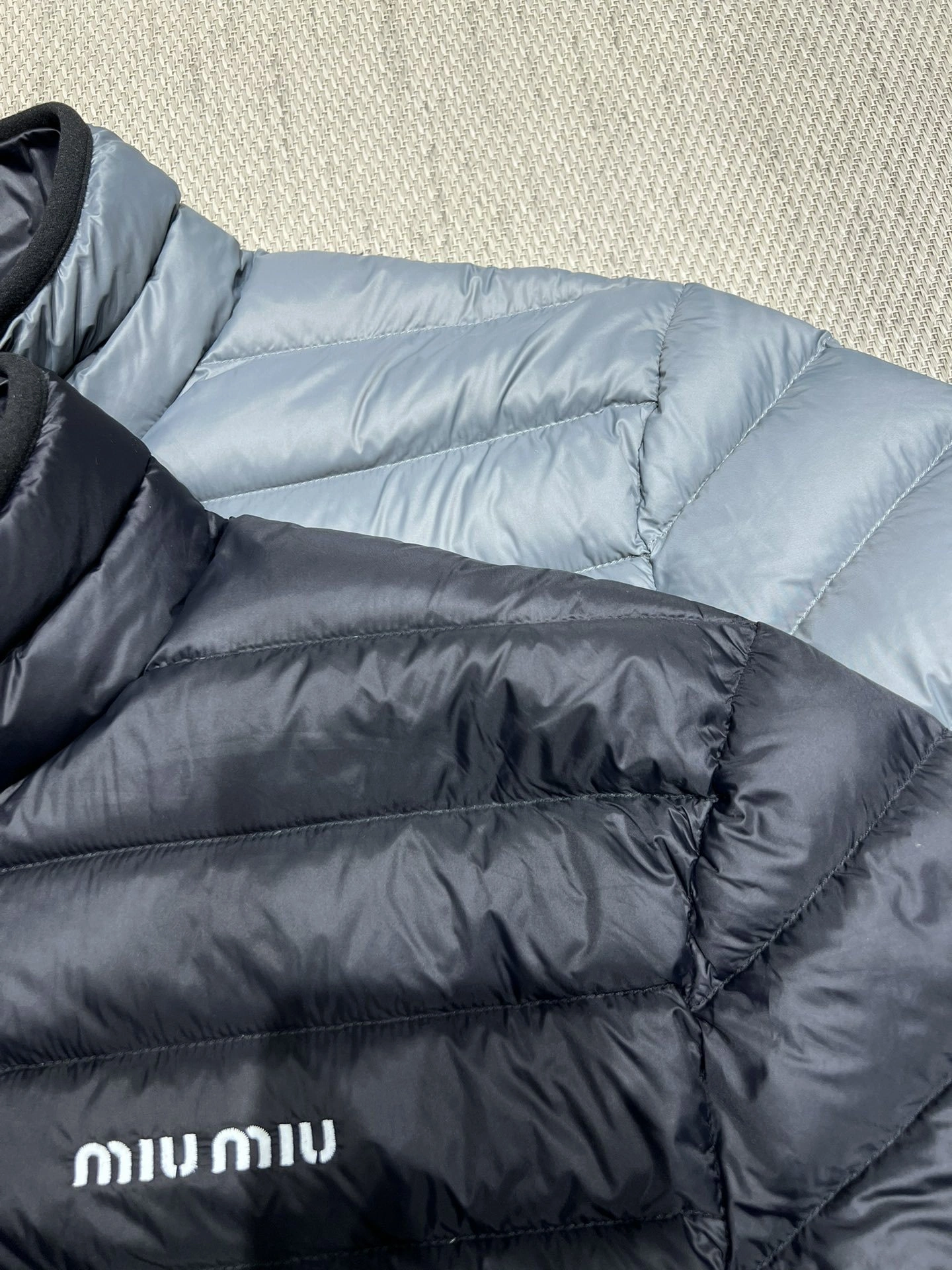 Victoria-- 7iu7iu Down jacket goose down embroidery 2colour item:E-140J0810-2H