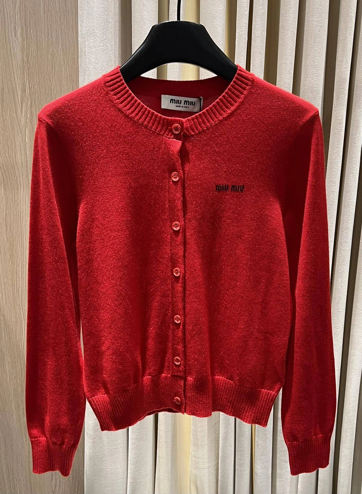 Victoria-- 7iu7iu Wool Knit Cardigan embroidery item:F-F140A1411H