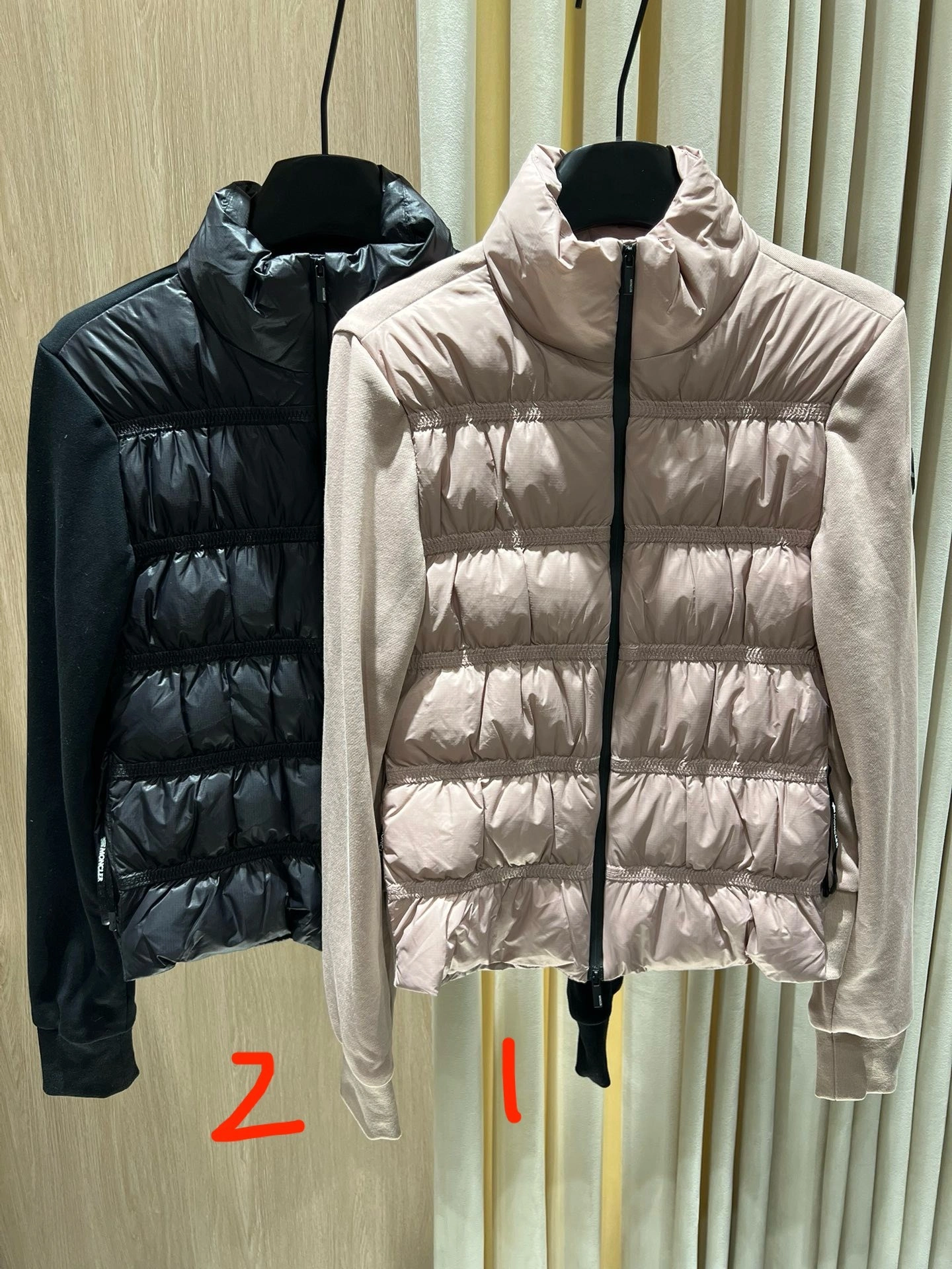 Victoria-- 7o9385r Down jacket goose down 2colour item:E-F140J0832-2H