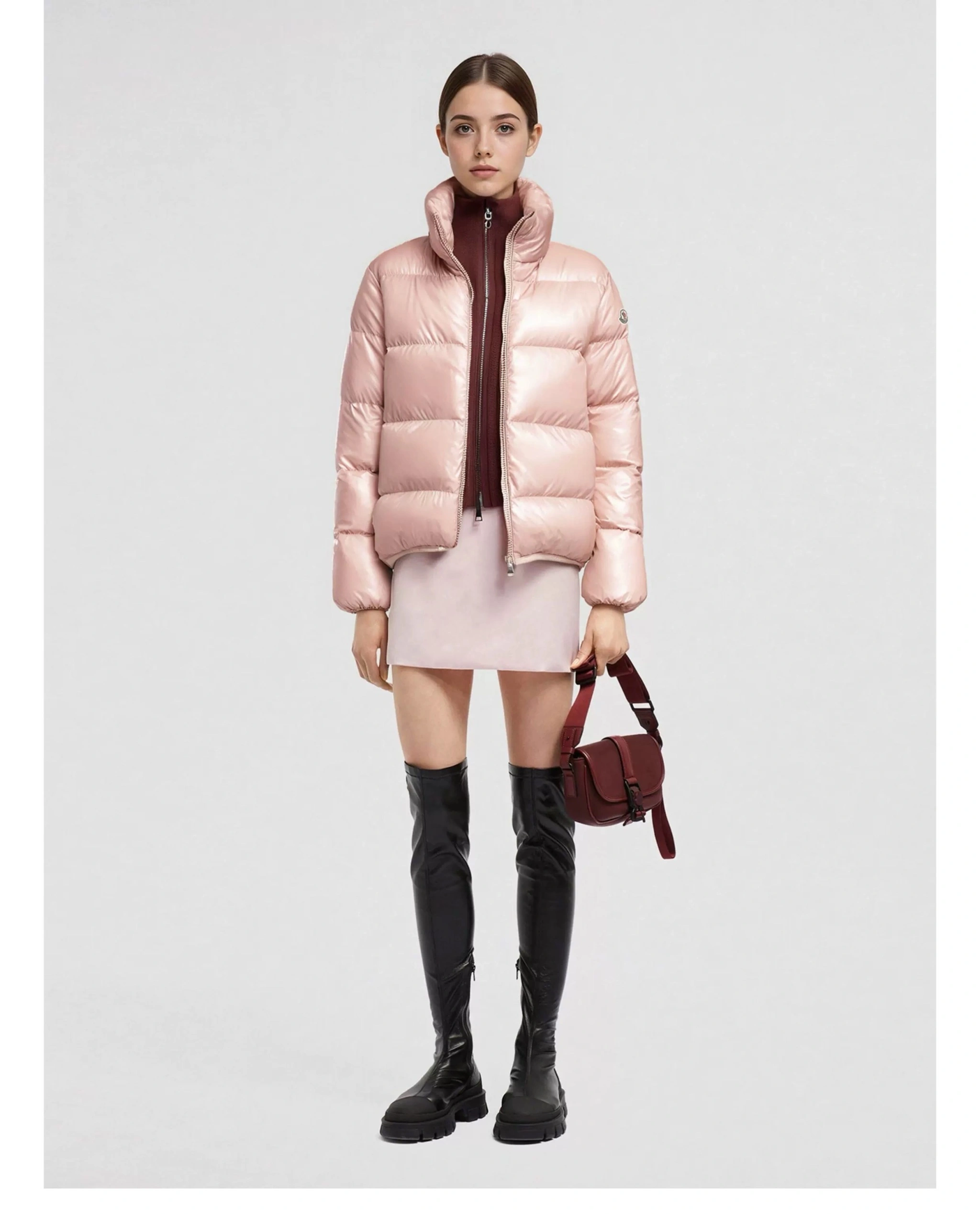 Victoria-- 7o9385r Down jacket white duck down item: E-F501J1504H