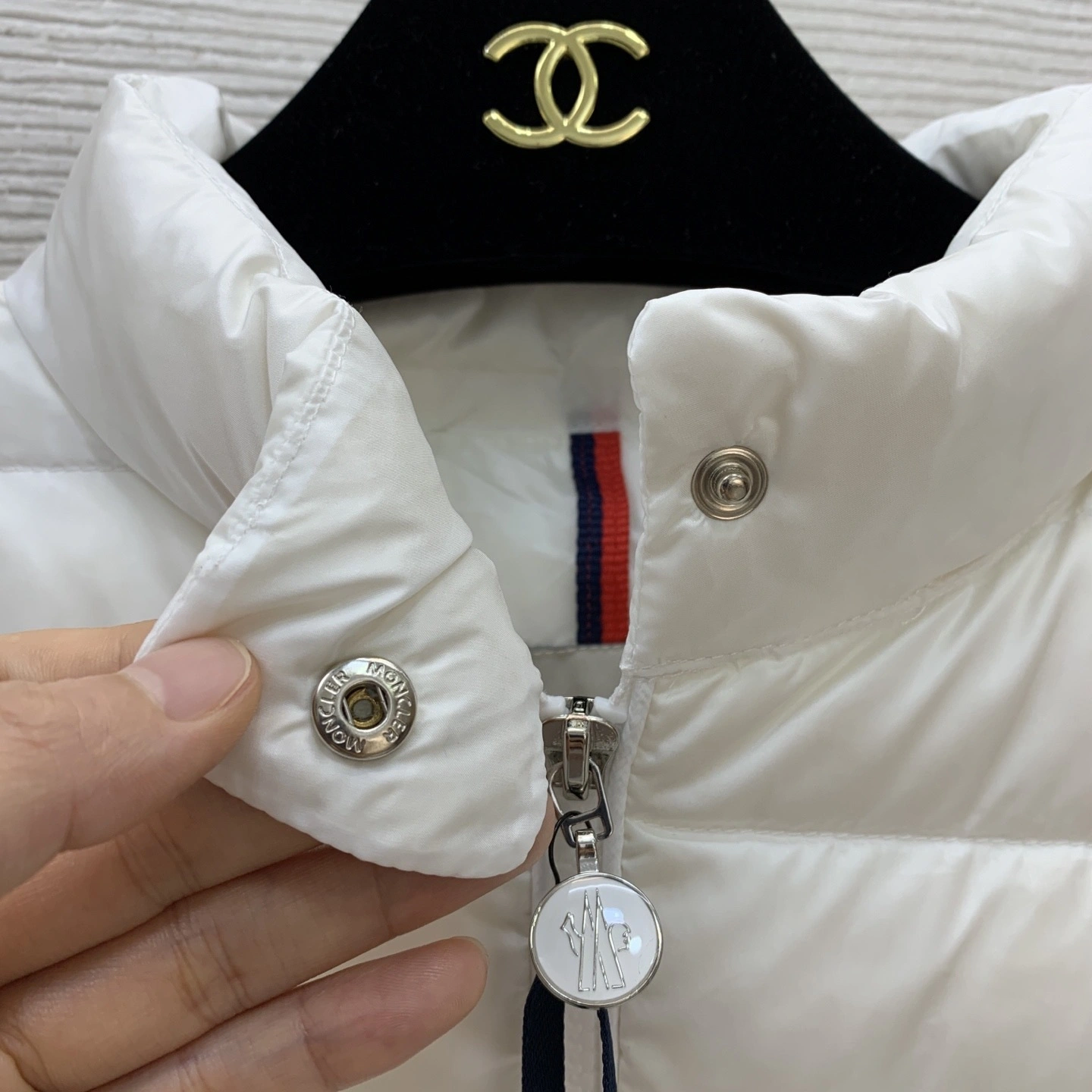 Victoria-- 7o9385r Down jacket white goose down 2colour item: E-F044J0531-2