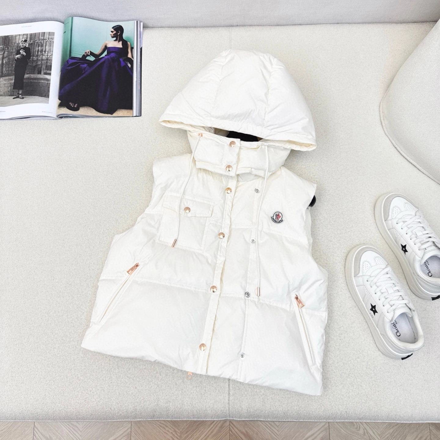 Victoria - 7o9385r Down jacket white goose down 3colour item:E-F327I1613-3H