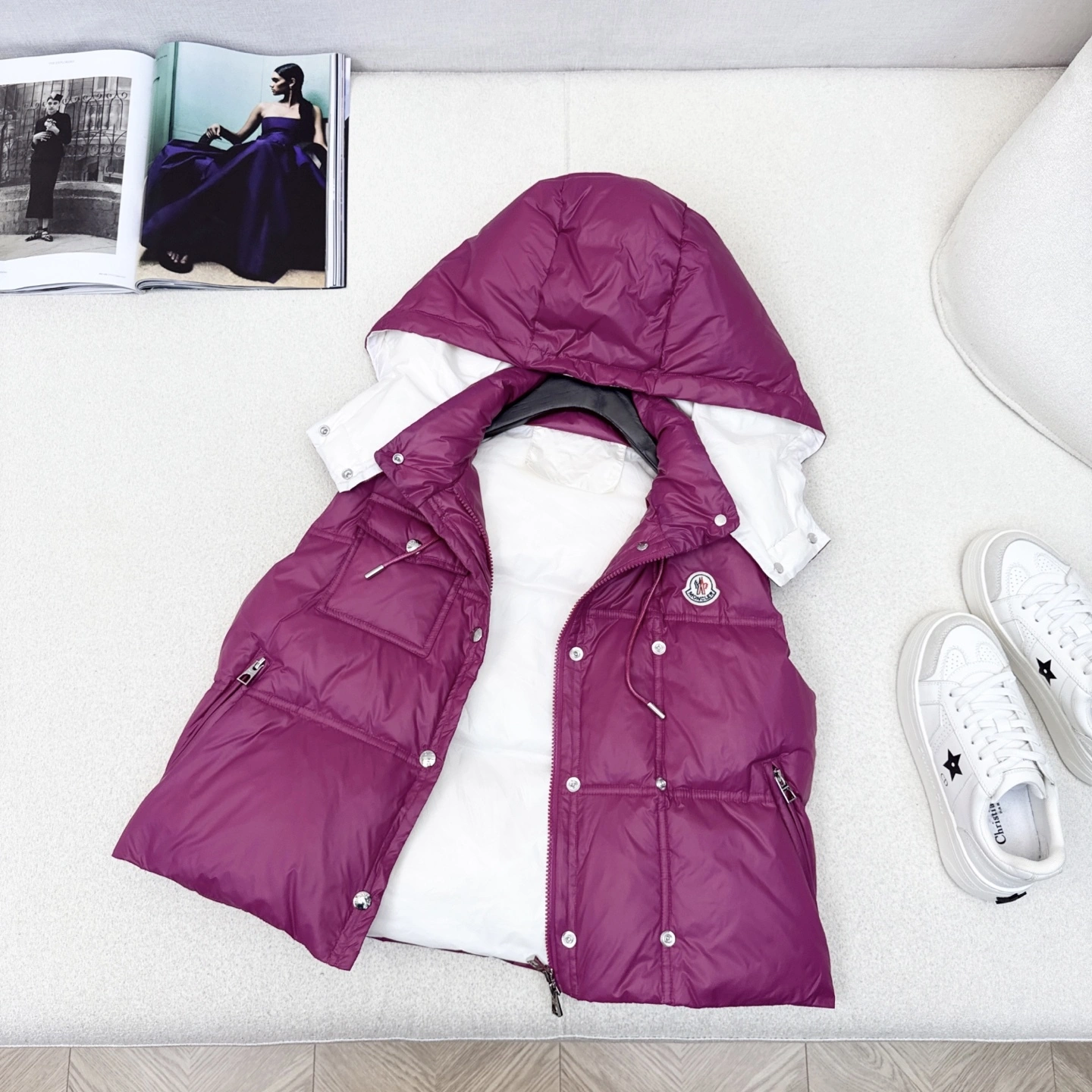 Victoria - 7o9385r Down jacket white goose down 3colour item:E-F327I1613-3H