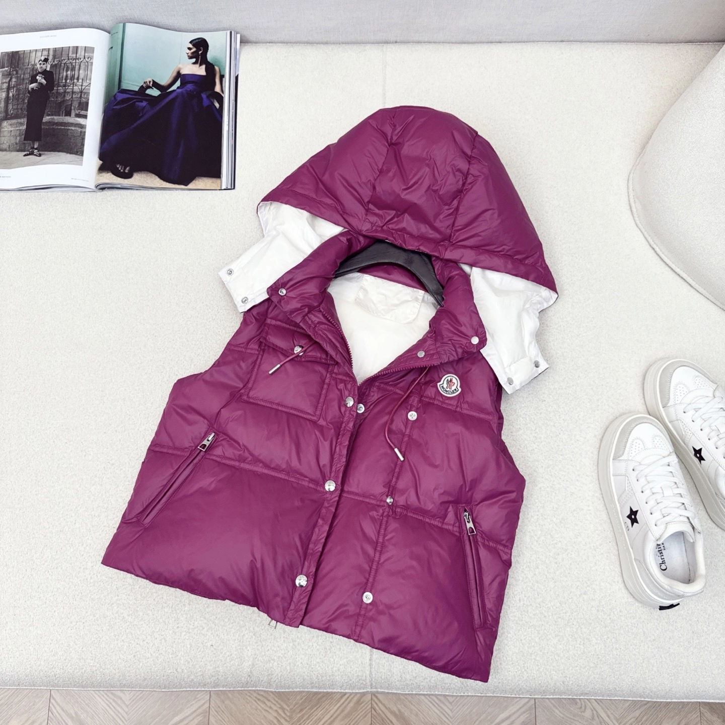 Victoria - 7o9385r Down jacket white goose down 3colour item:E-F327I1613-3H