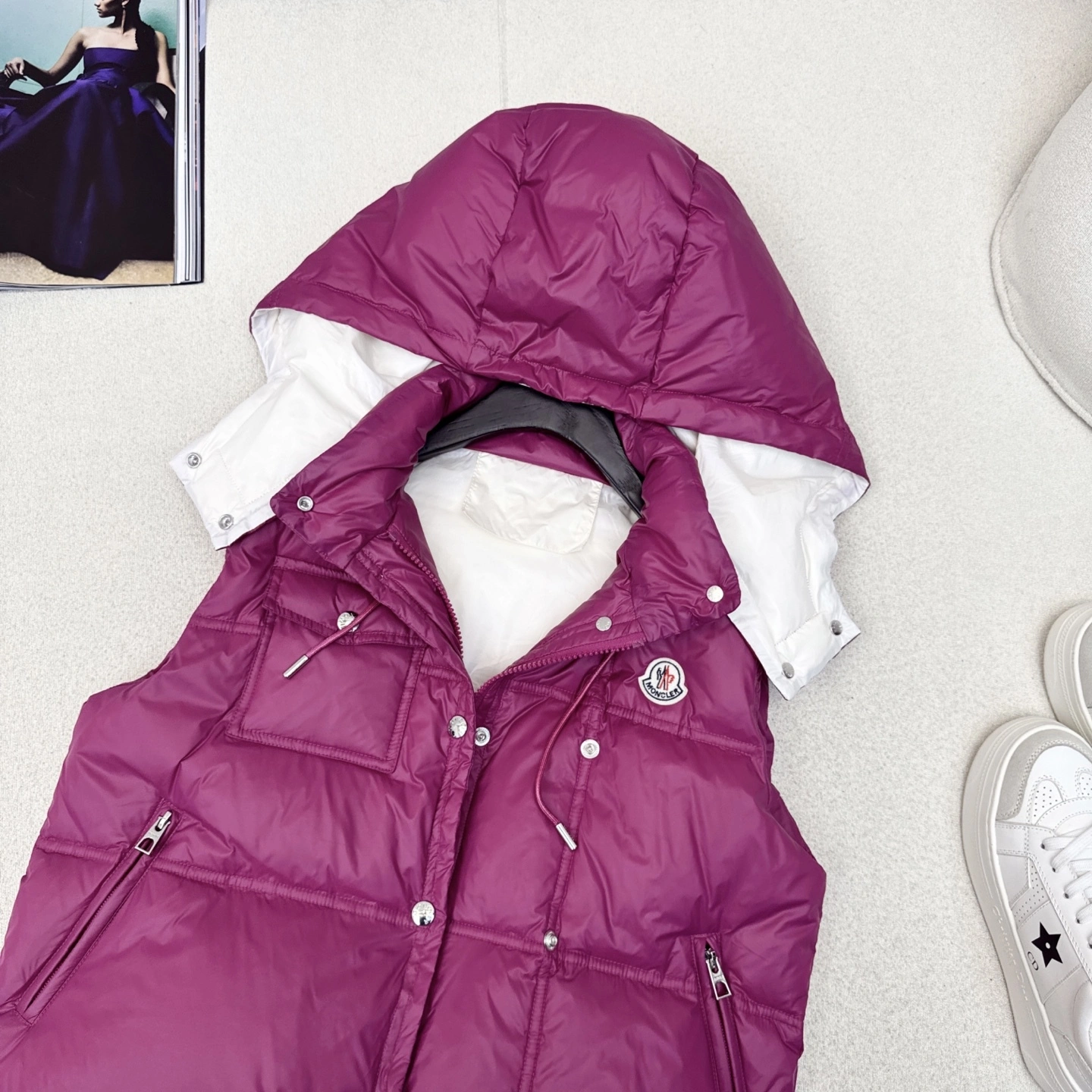 Victoria - 7o9385r Down jacket white goose down 3colour item:E-F327I1613-3H