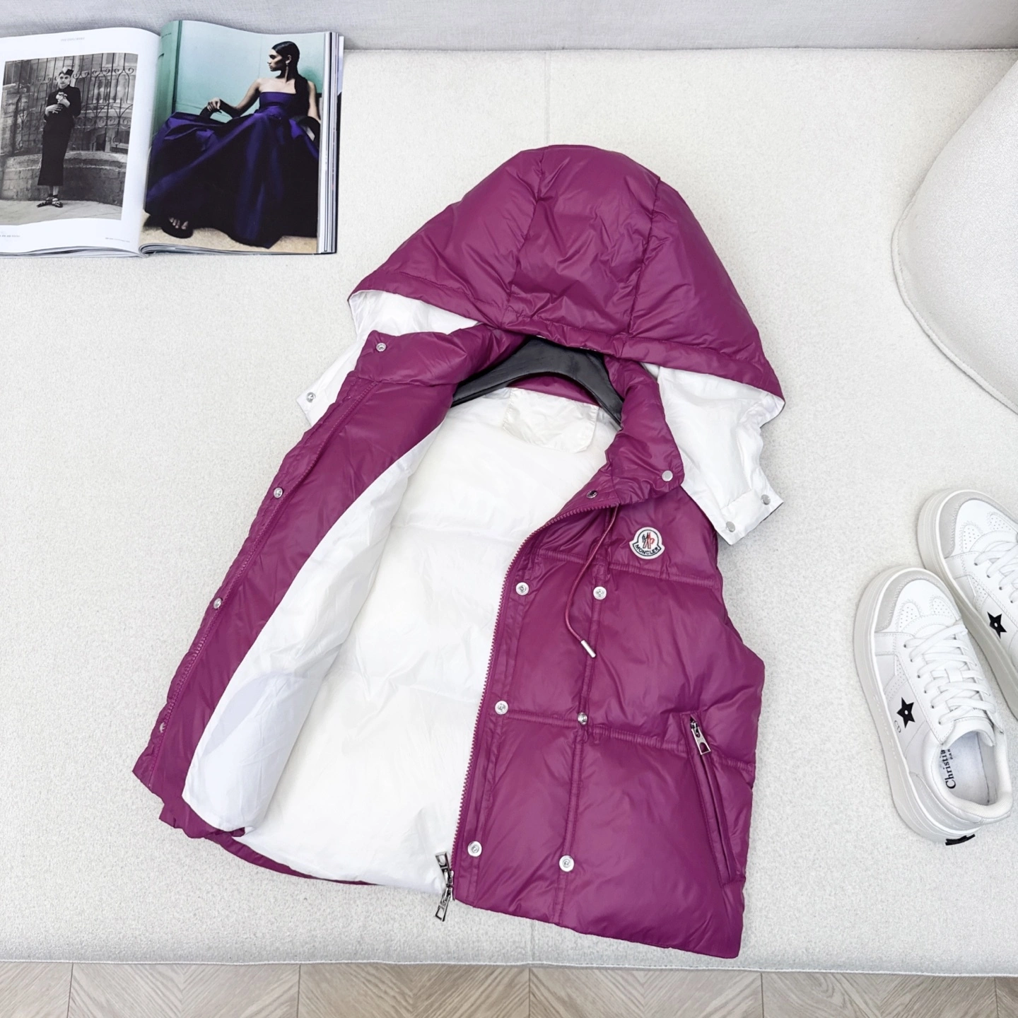 Victoria - 7o9385r Down jacket white goose down 3colour item:E-F327I1613-3H