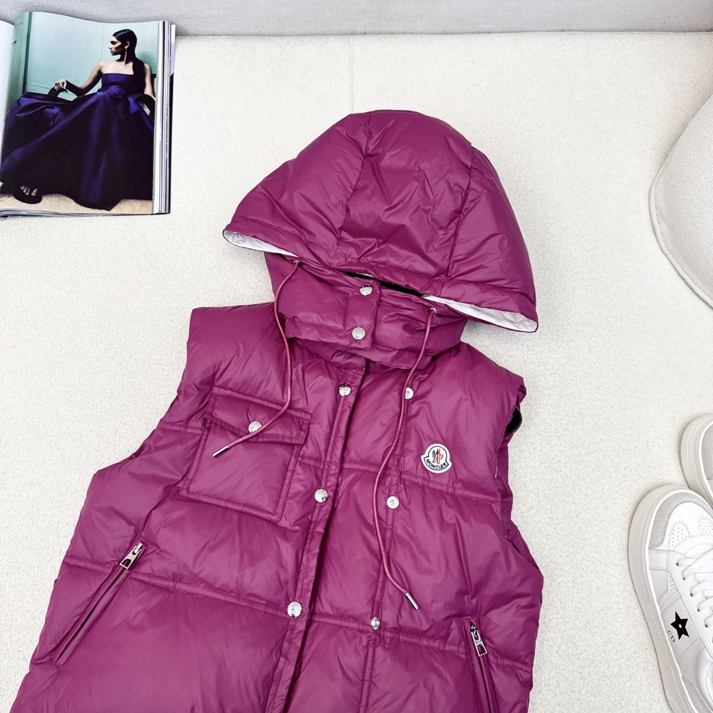 Victoria - 7o9385r Down jacket white goose down 3colour item:E-F327I1613-3H