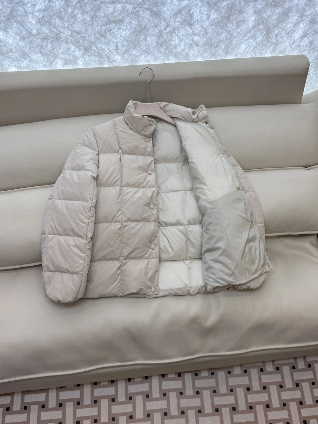 Victoria-- 7o9385r Down jacket white goose down item:E-F327J0931