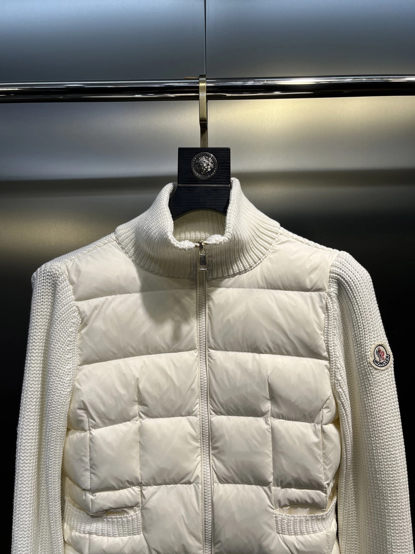 Victoria-- 7o9385r Down jacket white goose down wool 3colour item: E-F431J2004-3