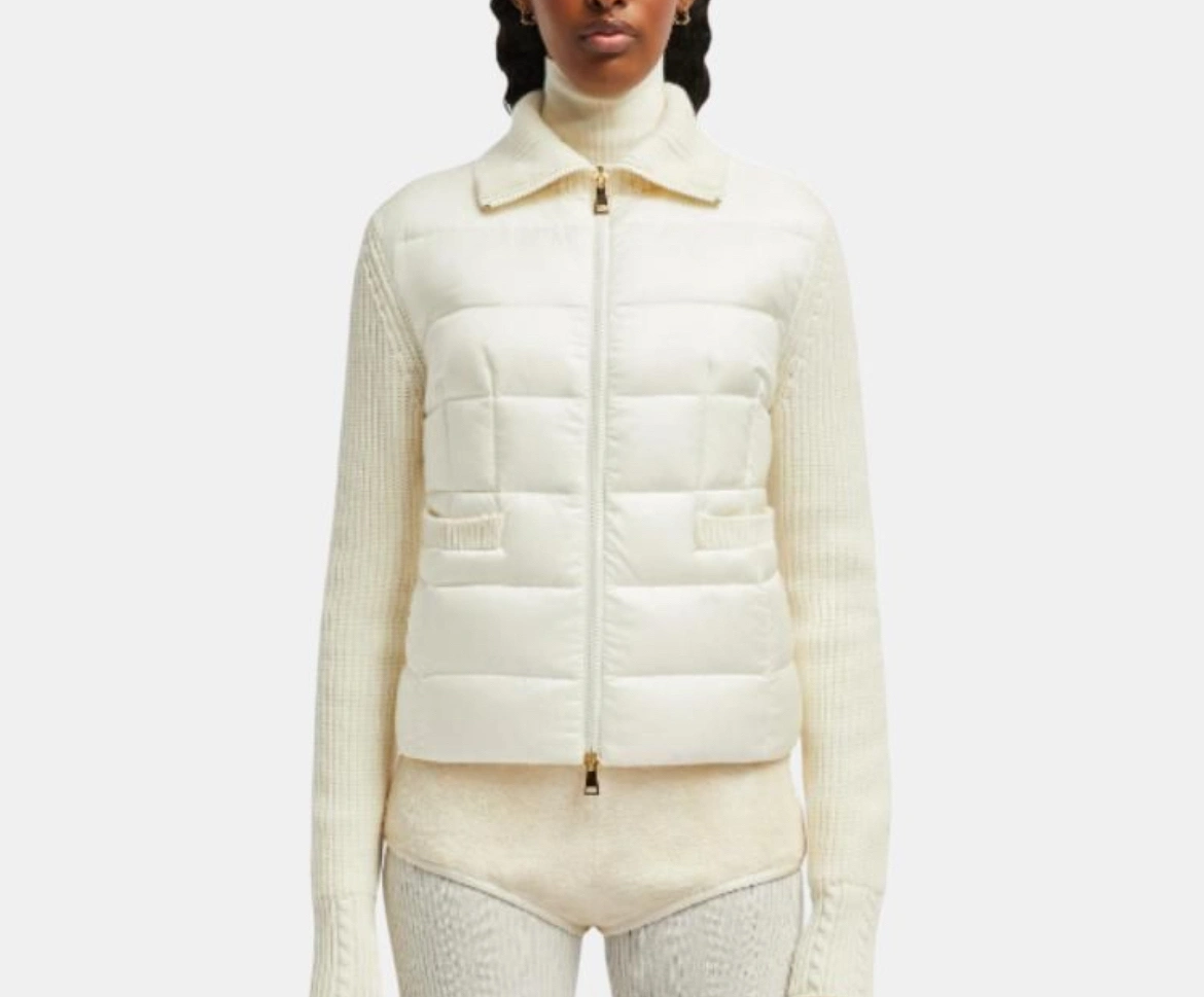 Victoria-- 7o9385r Down jacket white goose down wool 3colour item: E-F431J2004-3