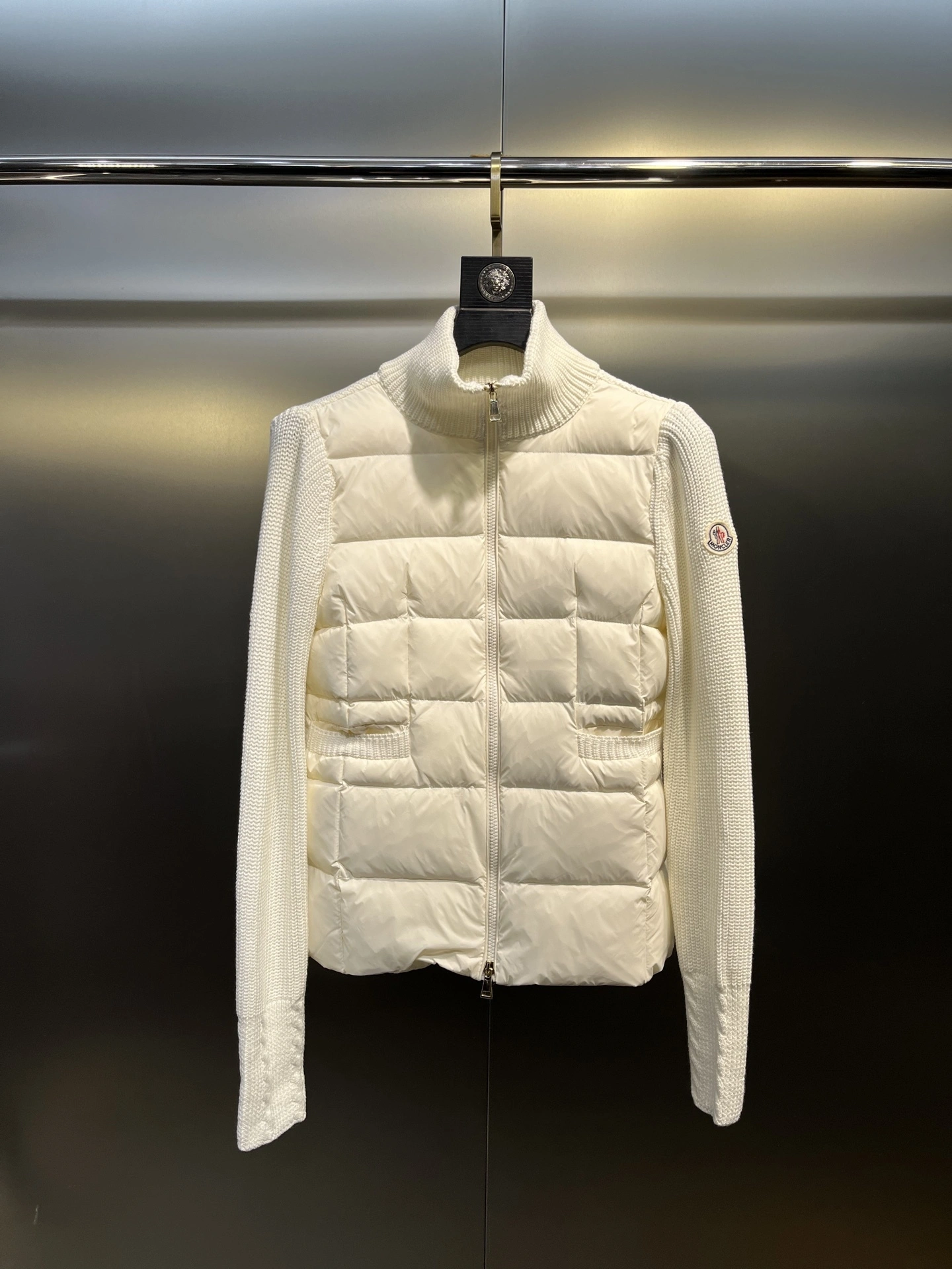 Victoria-- 7o9385r Down jacket white goose down wool 3colour item: E-F431J2004-3