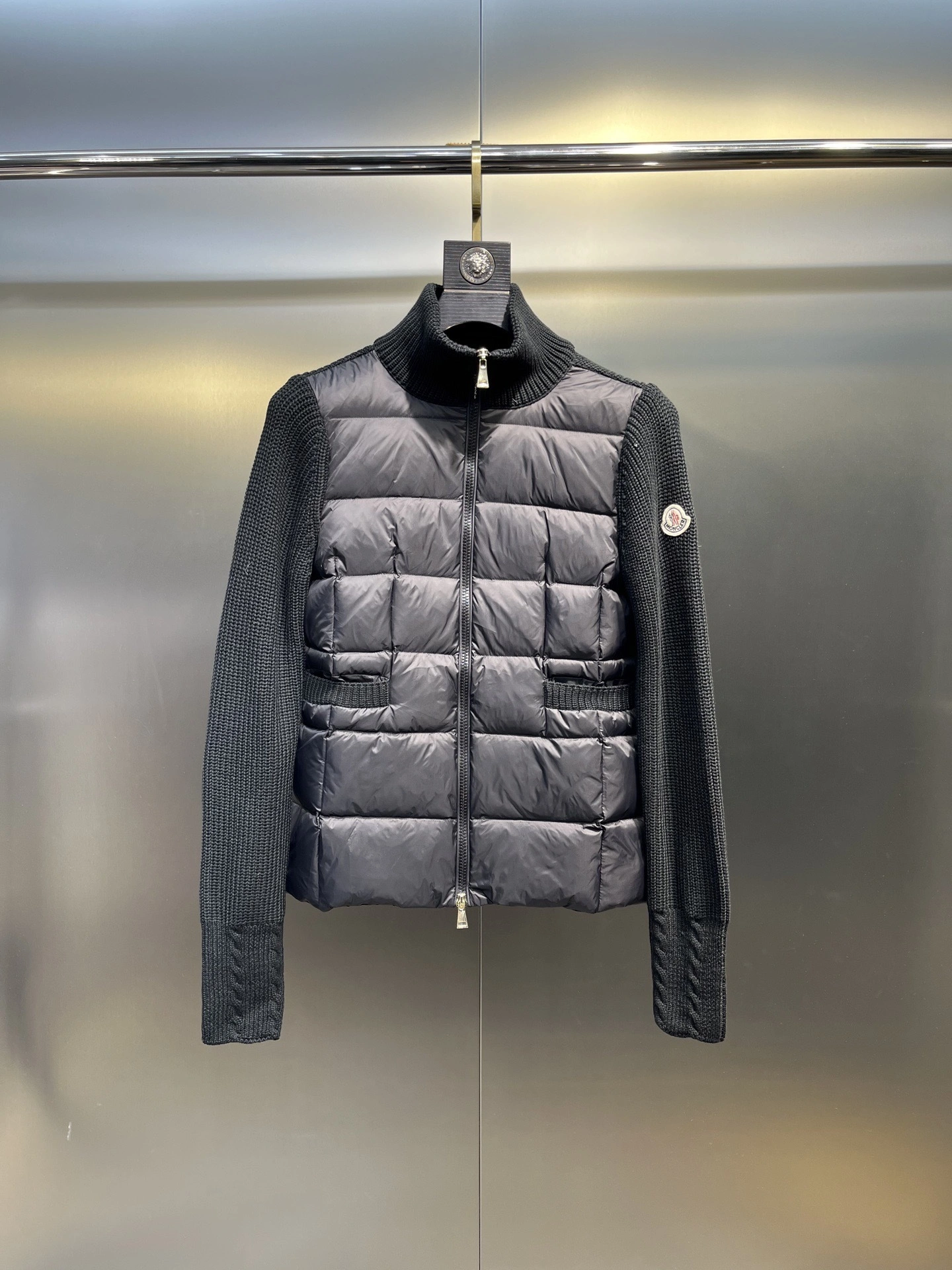 Victoria-- 7o9385r Down jacket white goose down wool 3colour item: E-F431J2004-3
