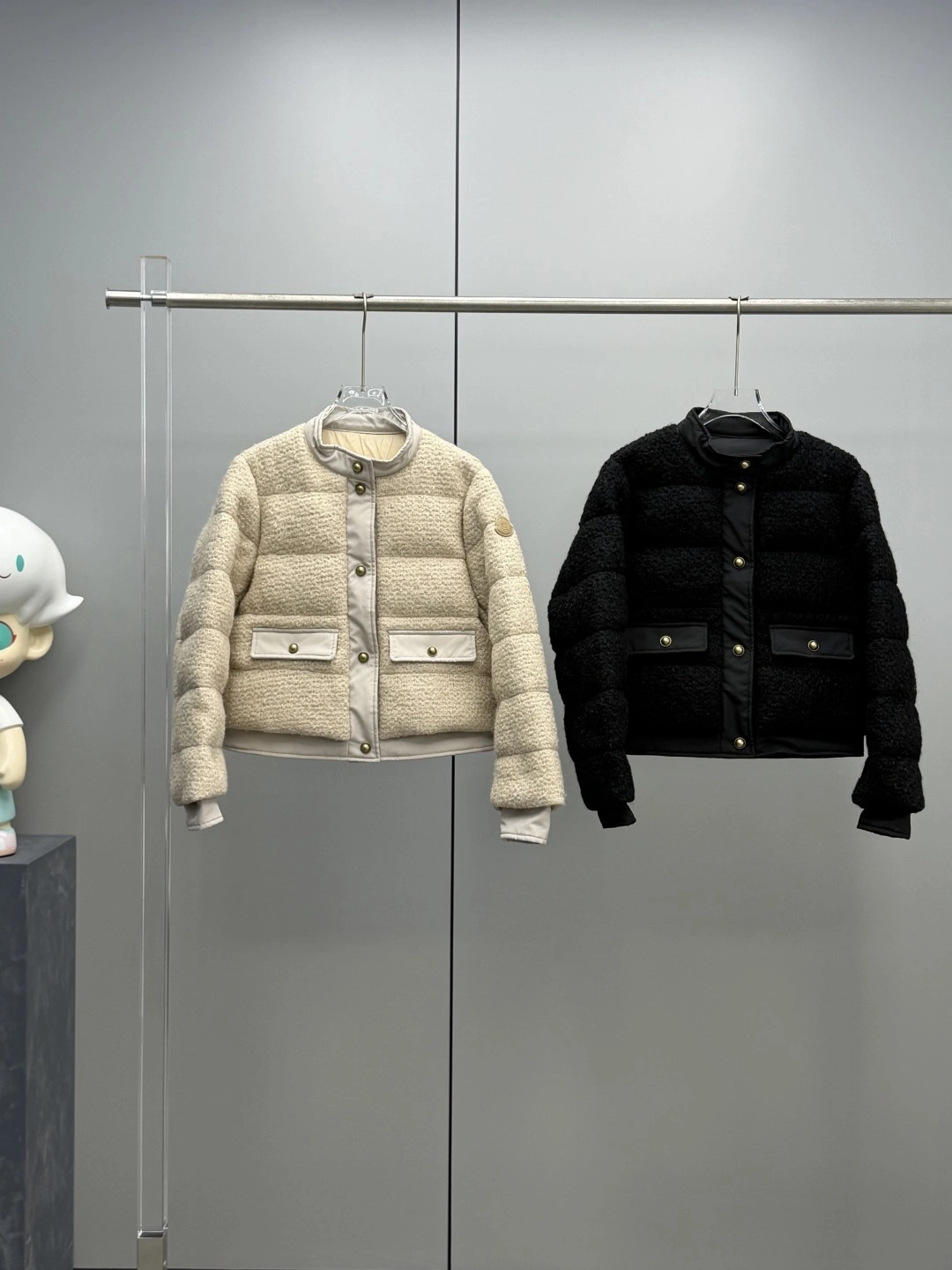 Victoria-- 7o9385r Down jacket wool 2colour item:E-F409J2220-2H
