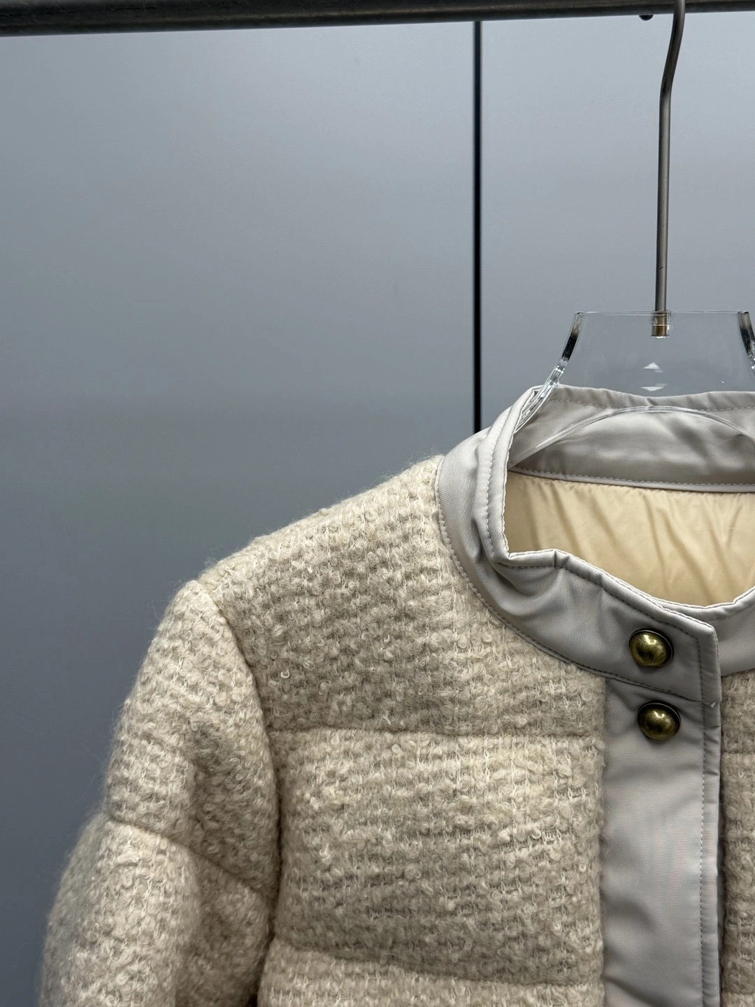 Victoria-- 7o9385r Down jacket wool 2colour item:E-F409J2220-2H
