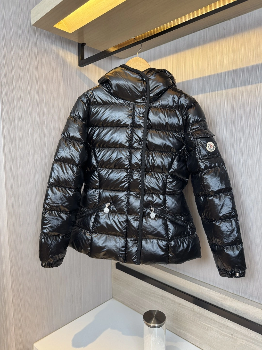 Victoria-- 7o9385r mocler barante Down jacket 2colour item: E-F409I1516-2