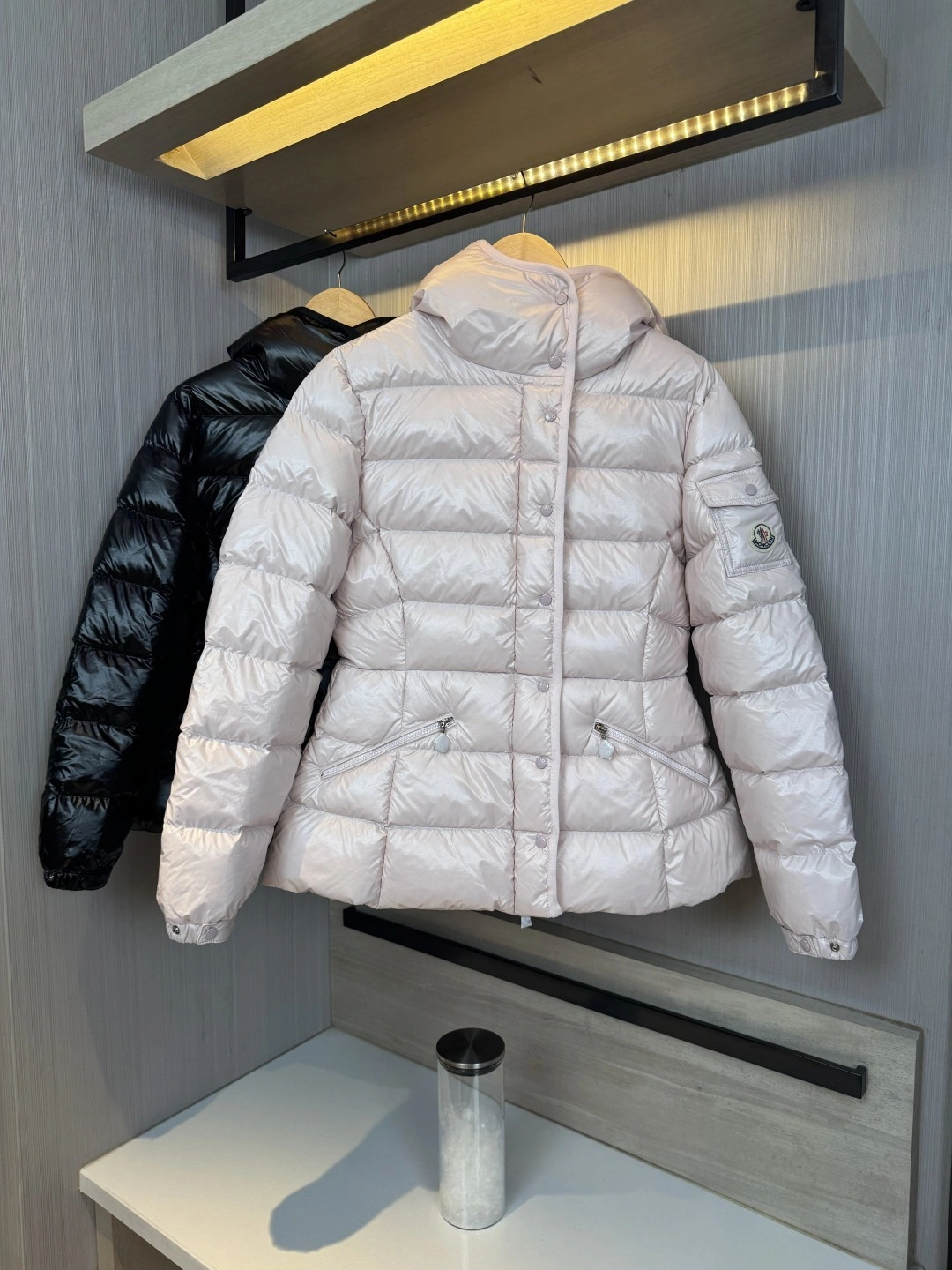 Victoria-- 7o9385r mocler barante Down jacket 2colour item: E-F409I1516-2