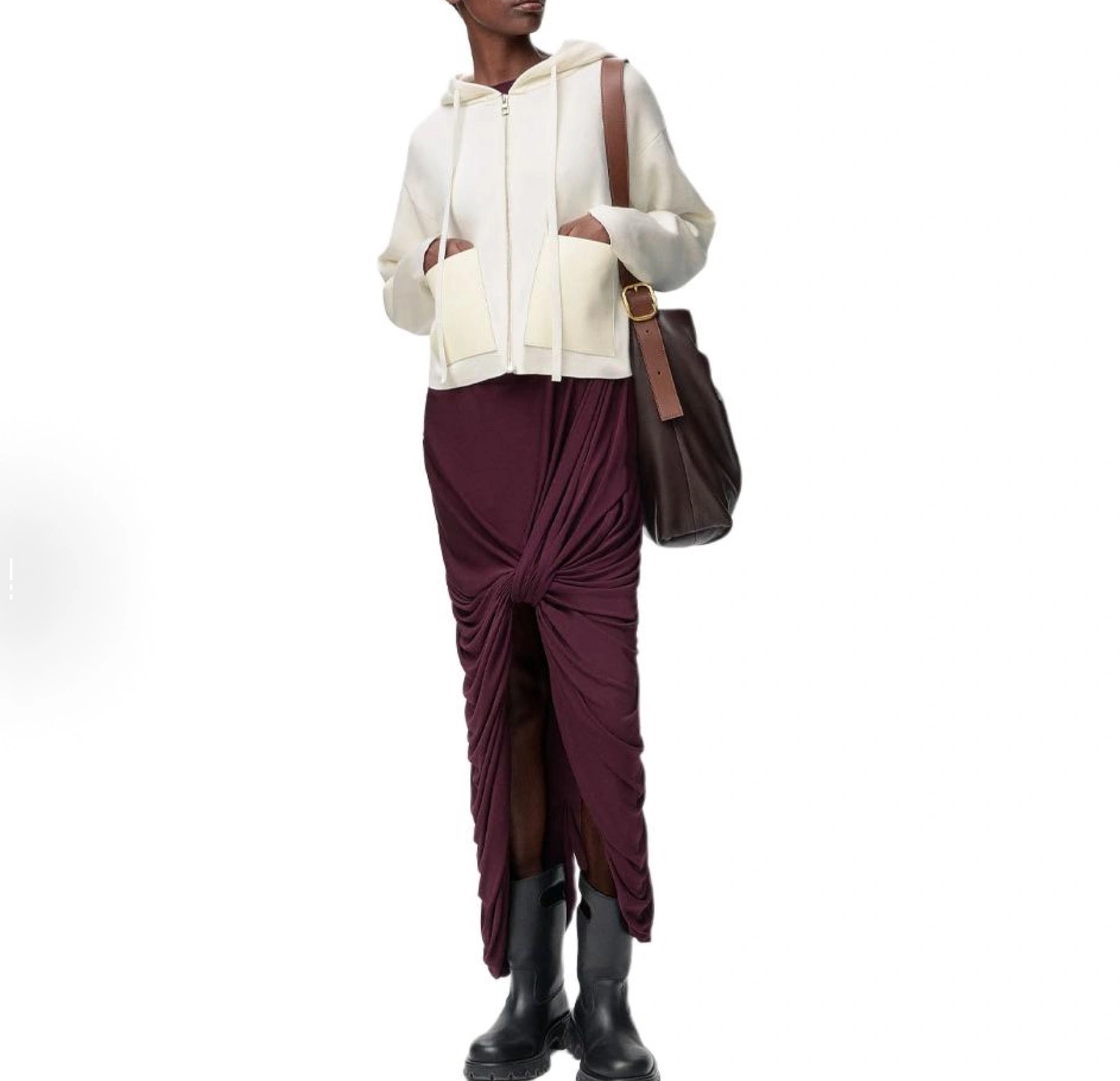 Victoria-- 8o5w5 2025 wool Calfskin oversized 2Colour item:E-F140L1904-2H