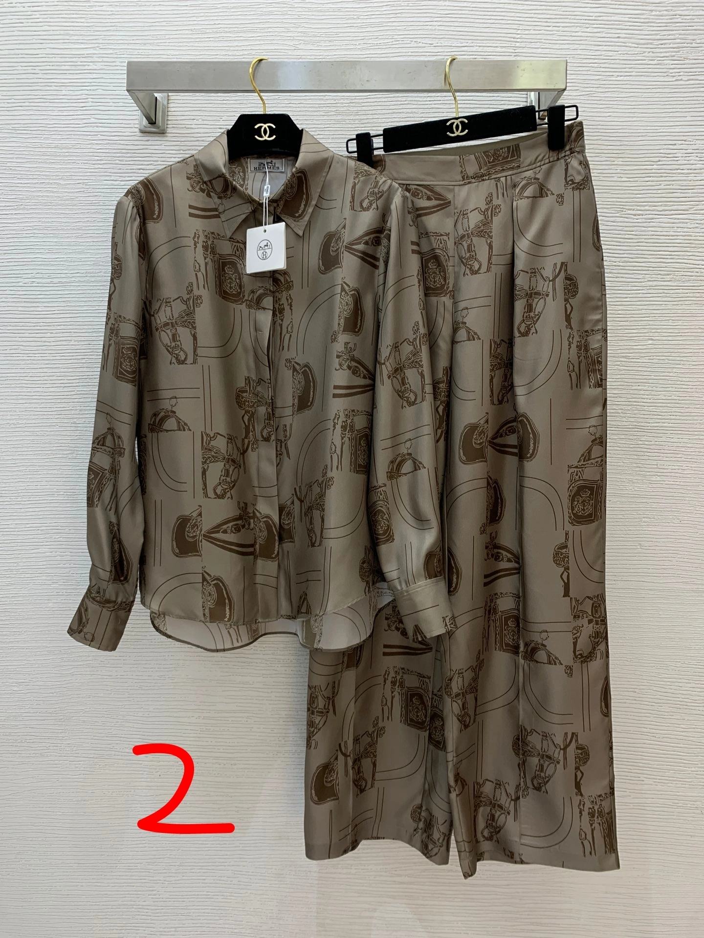 Victoria-- H5r75s Real silk suit 2colour item:E-F044L1865F